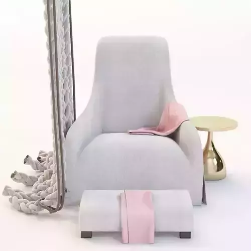 Kalos Chair And Rope Curtain