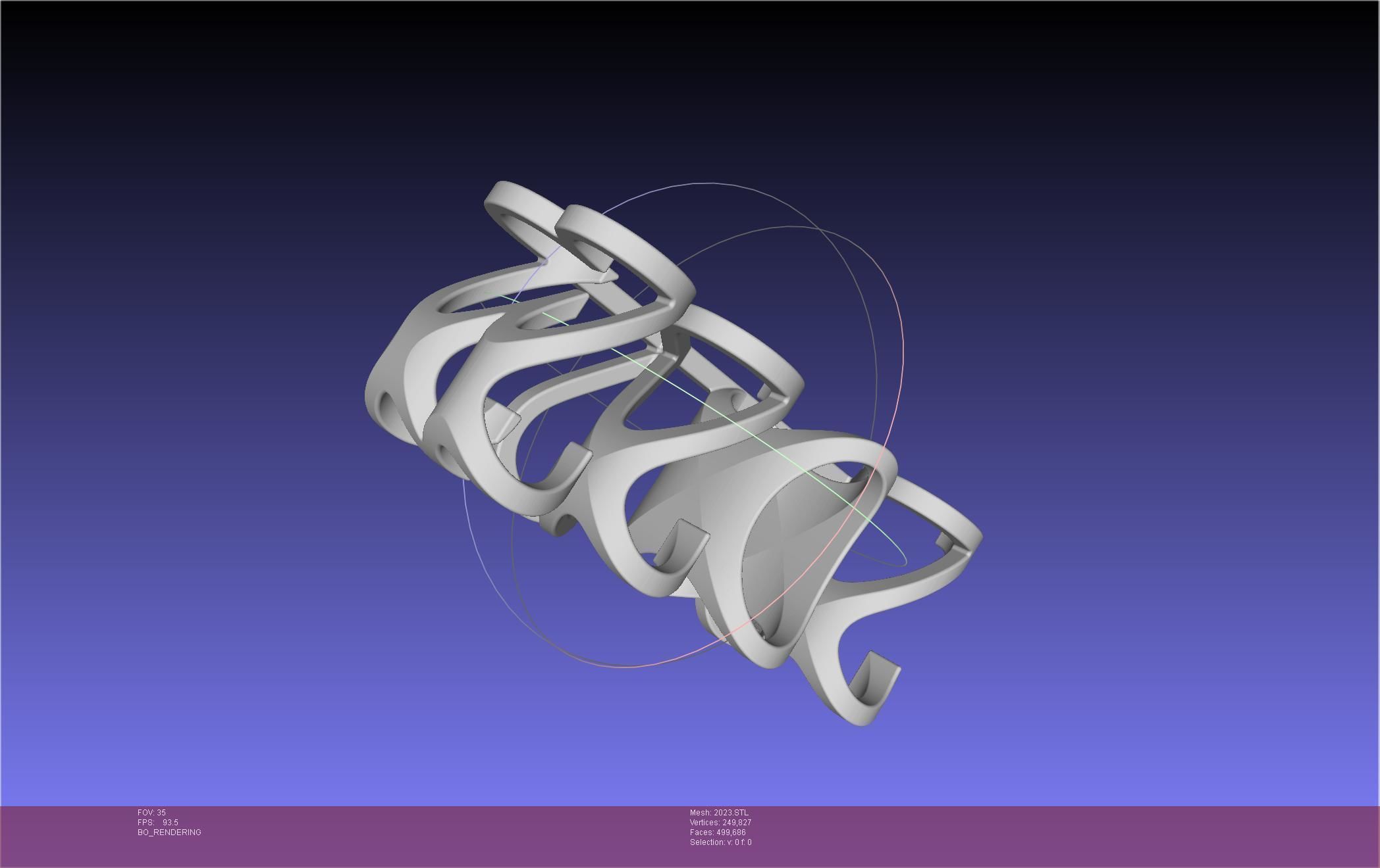 2022-2023 Number Flip Geometry Trick 3D print model_48