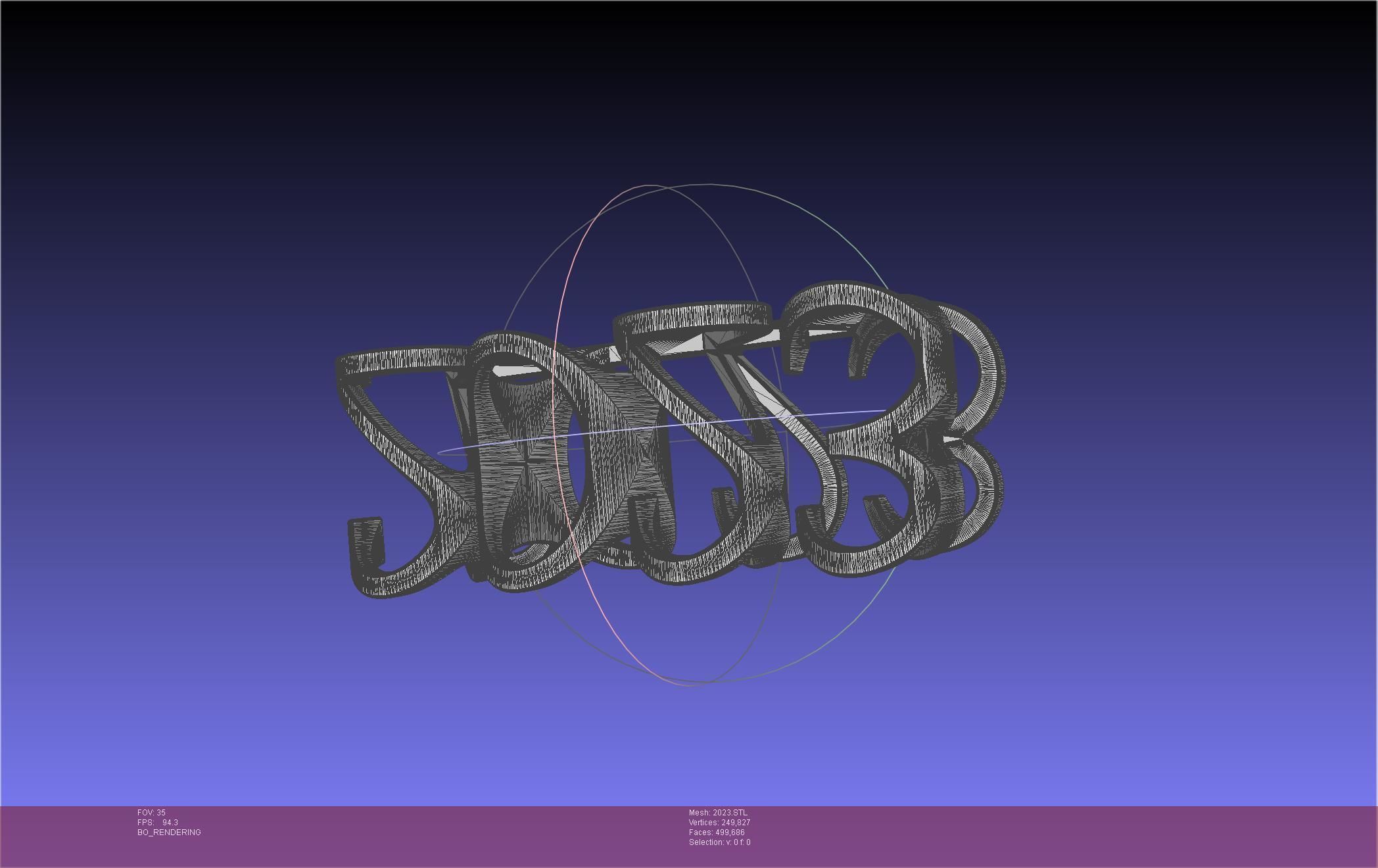 2022-2023 Number Flip Geometry Trick 3D print model_30