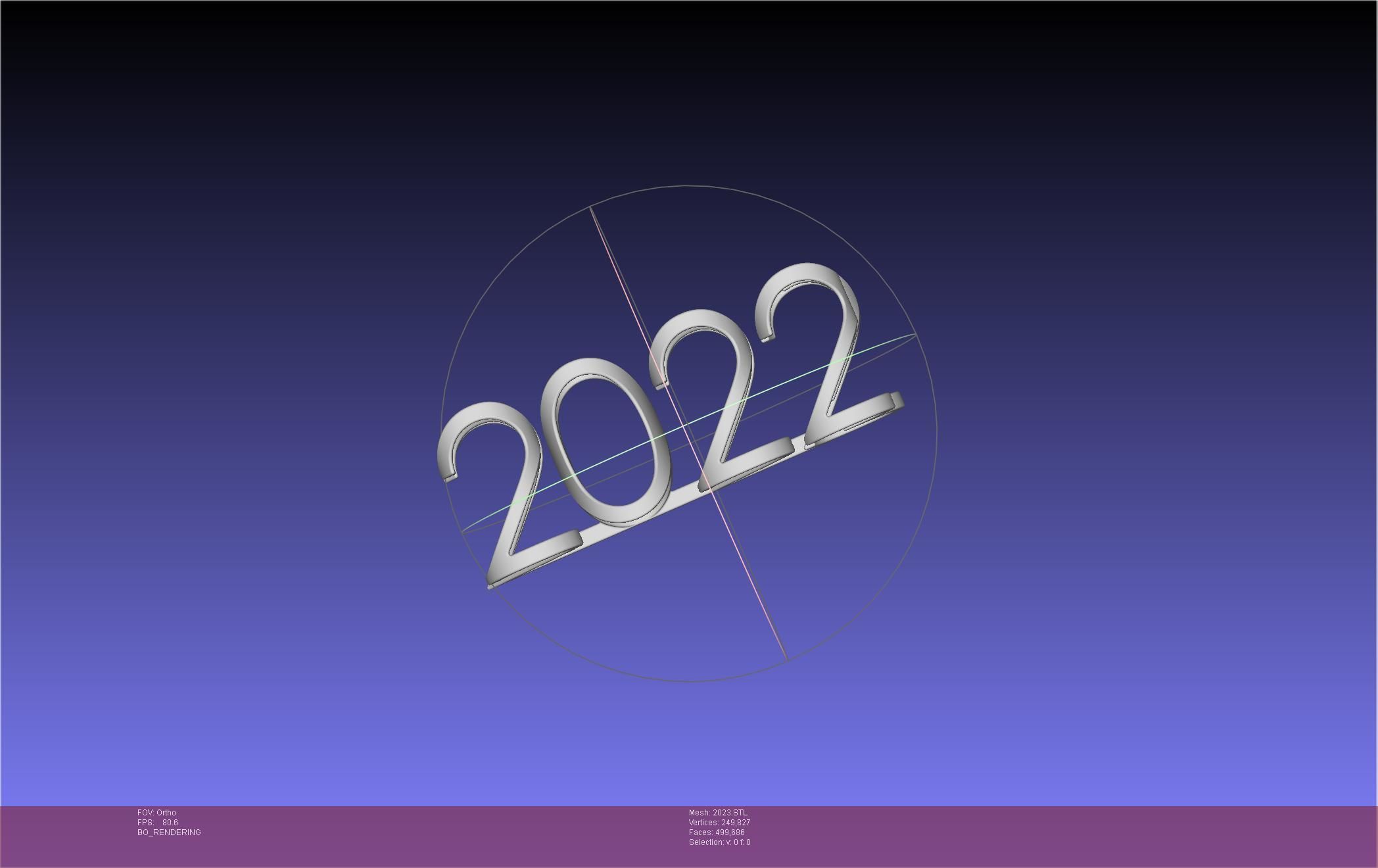 2022-2023 Number Flip Geometry Trick 3D print model_12