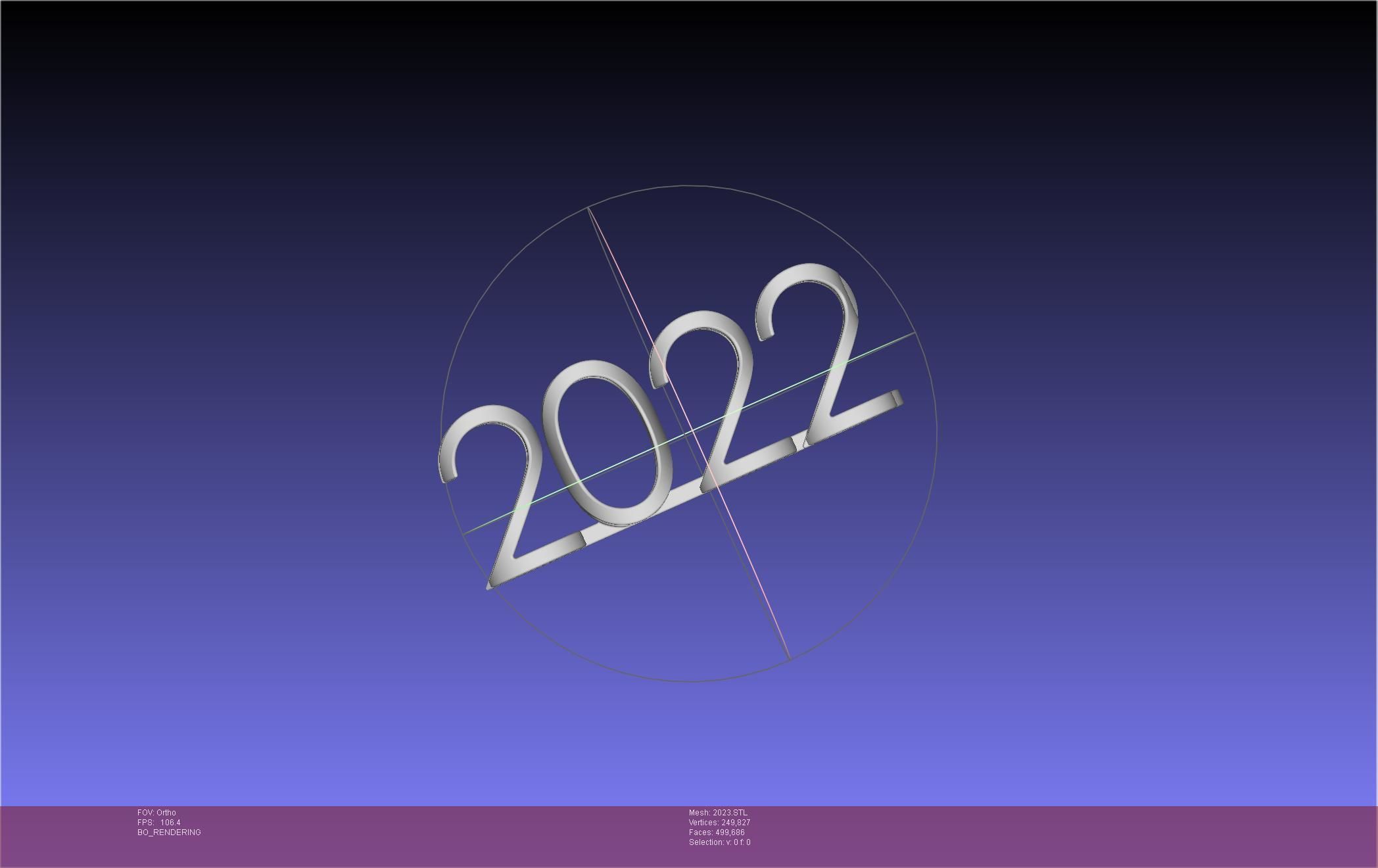 2022-2023 Number Flip Geometry Trick 3D print model_13