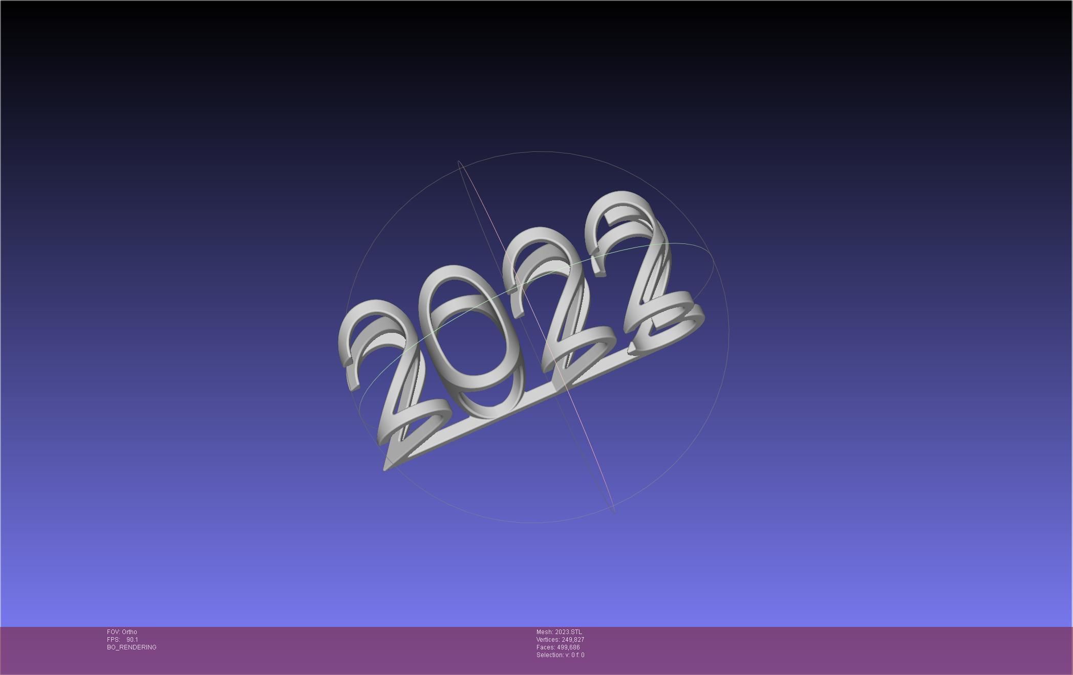 2022-2023 Number Flip Geometry Trick 3D print model_11