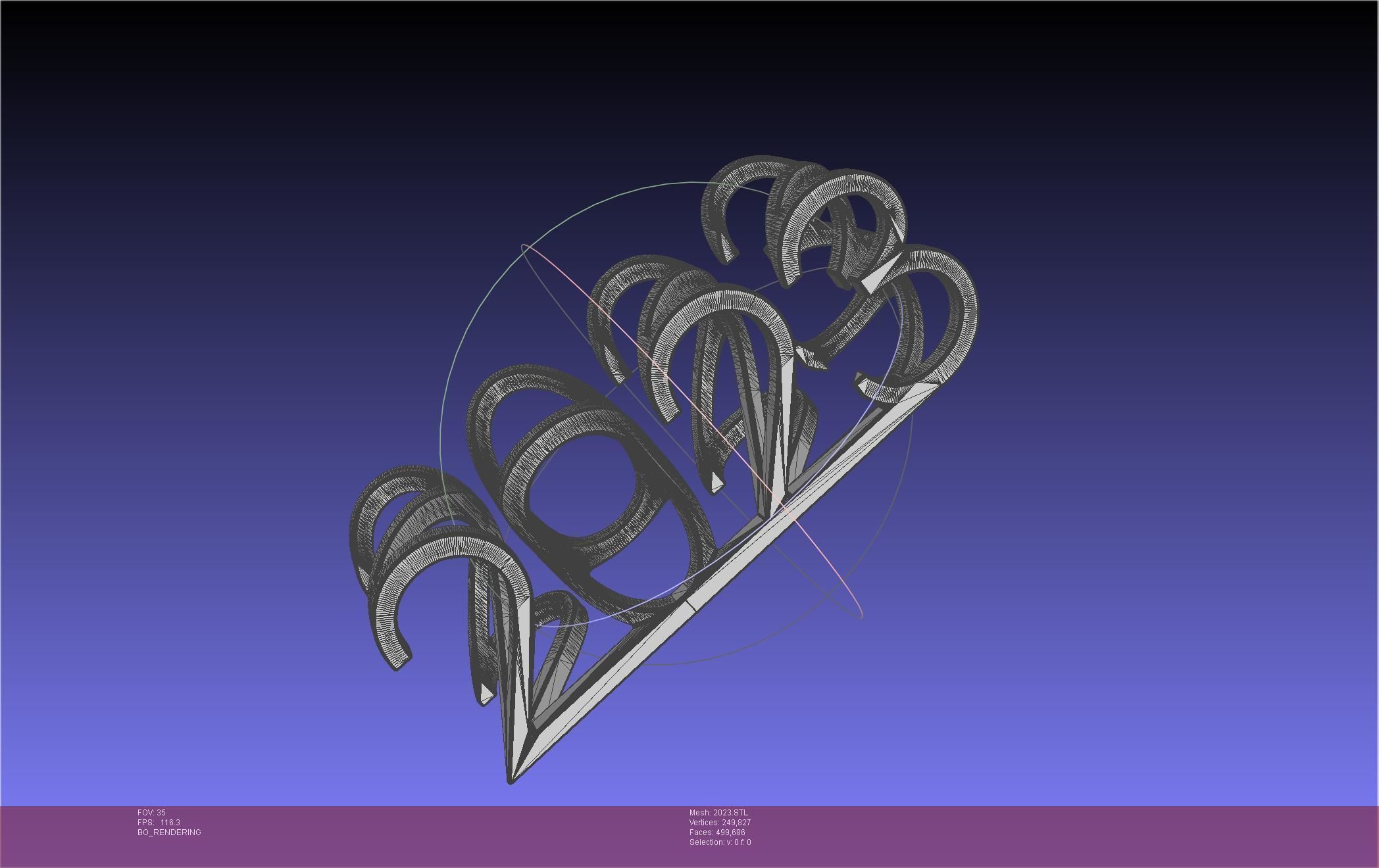 2022-2023 Number Flip Geometry Trick 3D print model_27