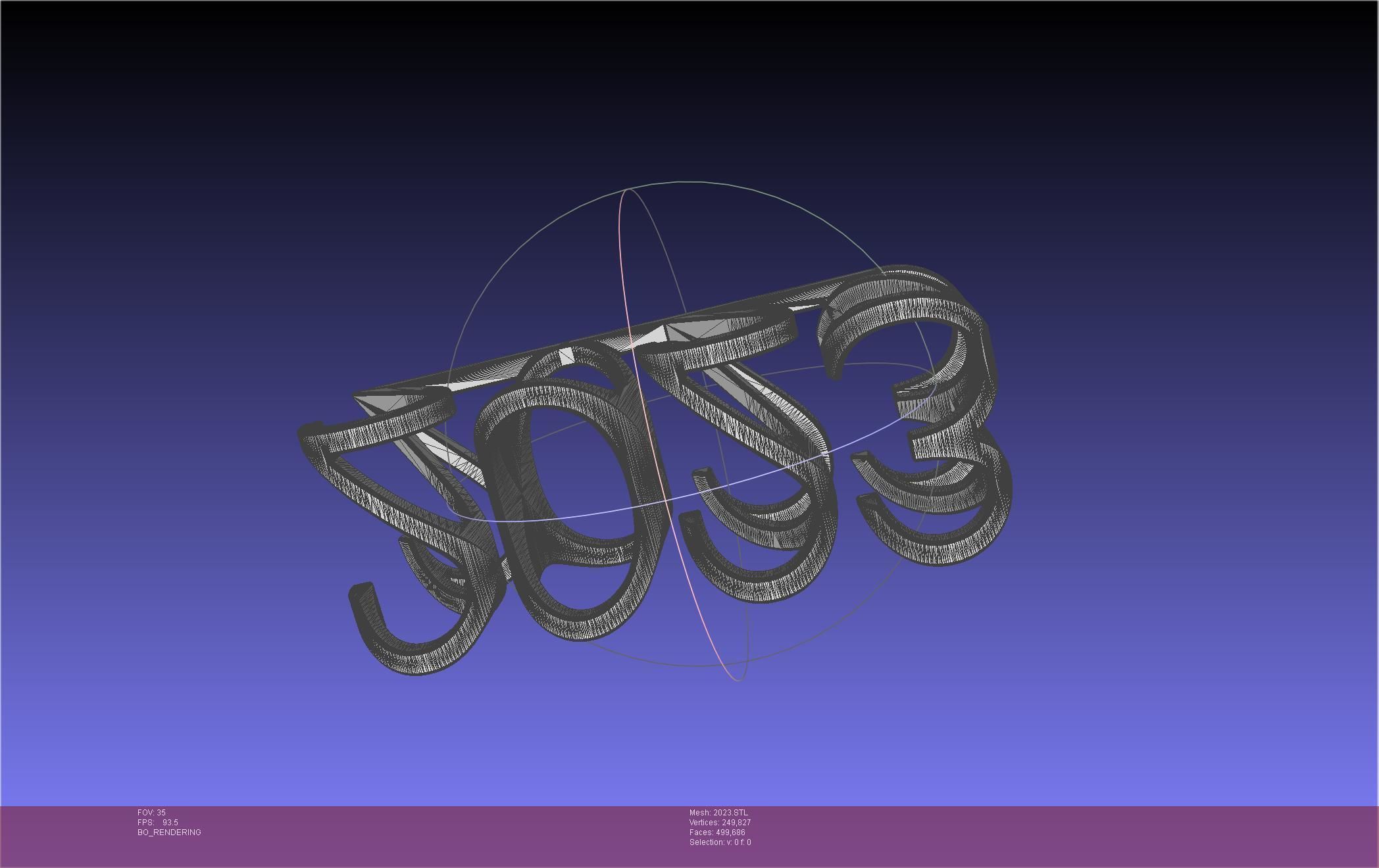 2022-2023 Number Flip Geometry Trick 3D print model_31