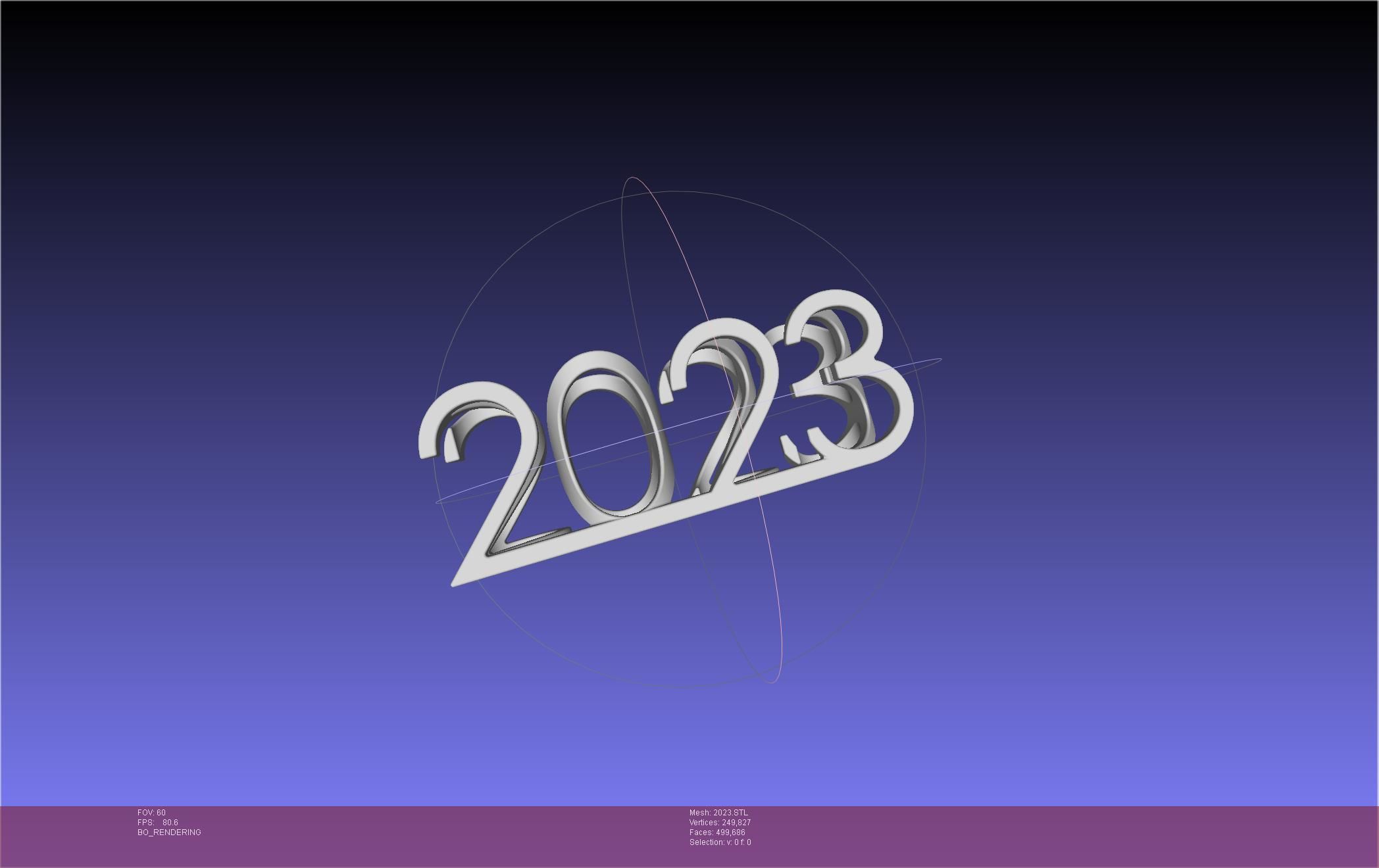 2022-2023 Number Flip Geometry Trick 3D print model_6