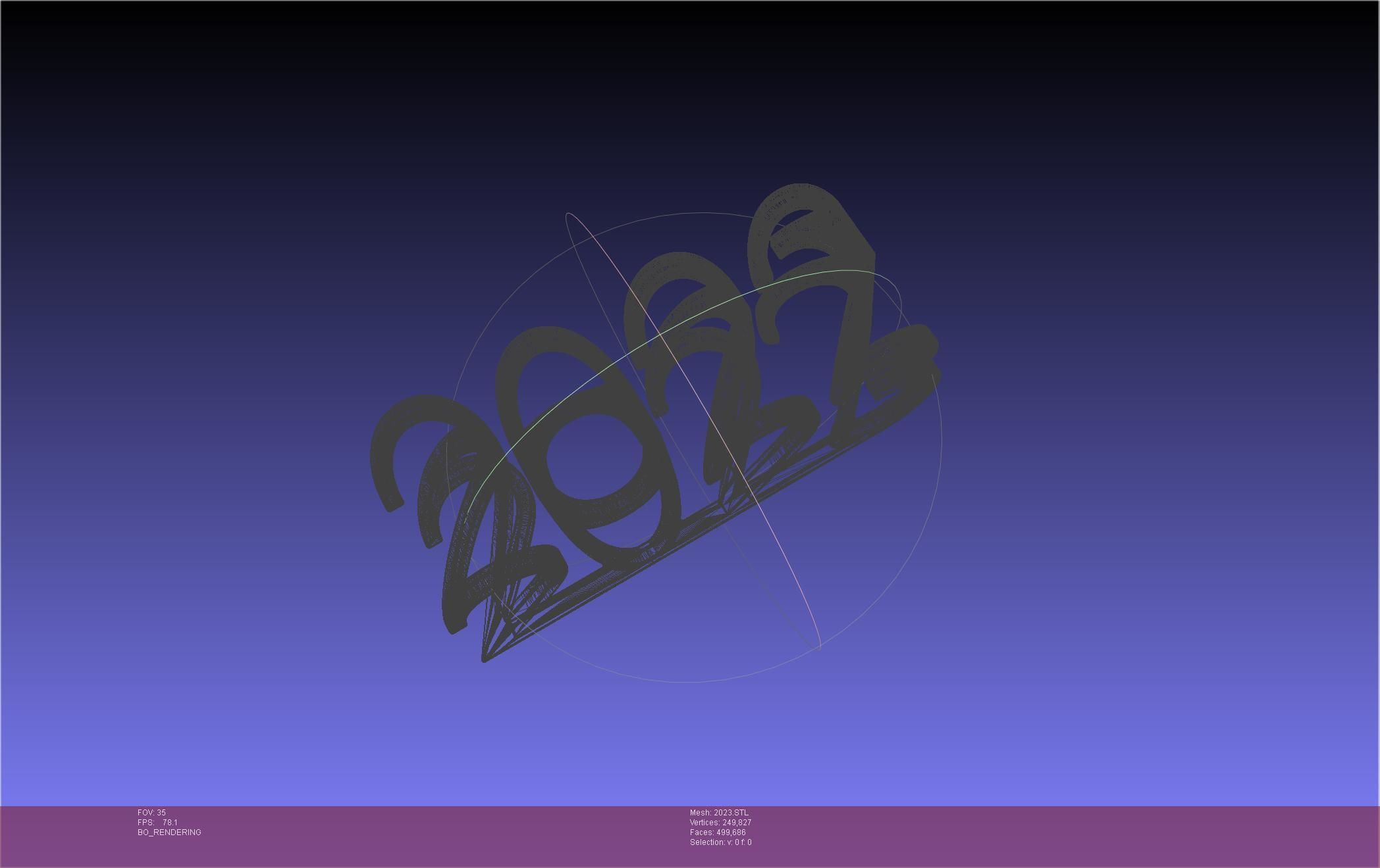 2022-2023 Number Flip Geometry Trick 3D print model_21