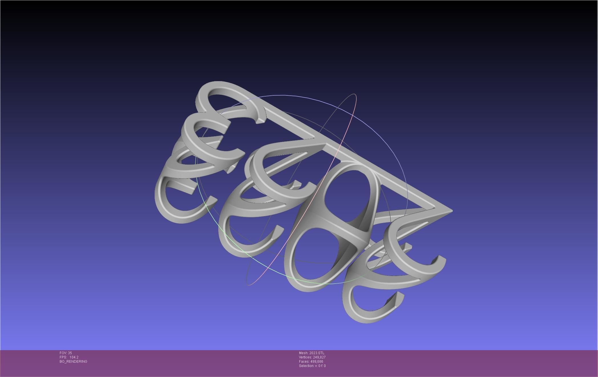 2022-2023 Number Flip Geometry Trick 3D print model_49