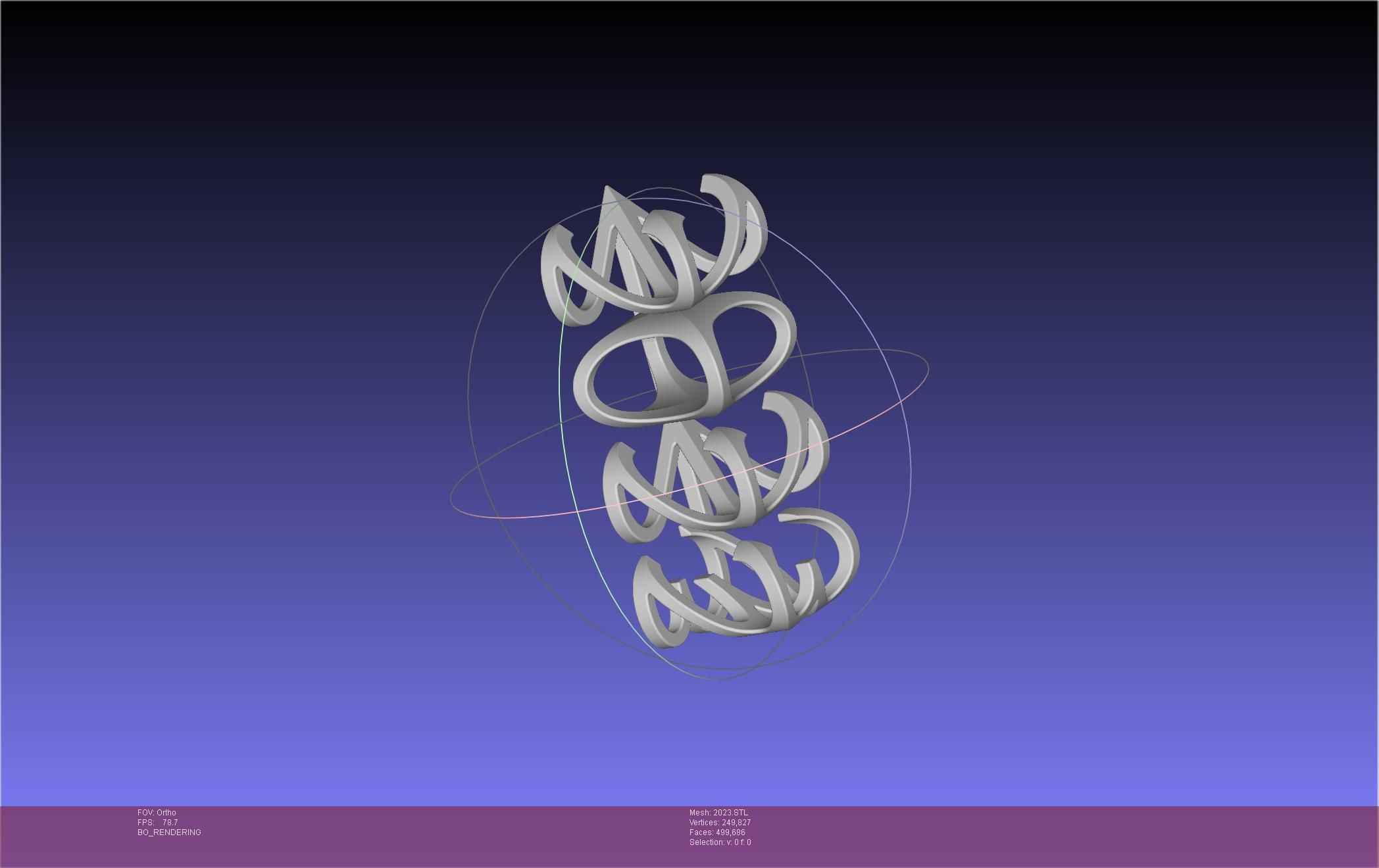 2022-2023 Number Flip Geometry Trick 3D print model_15