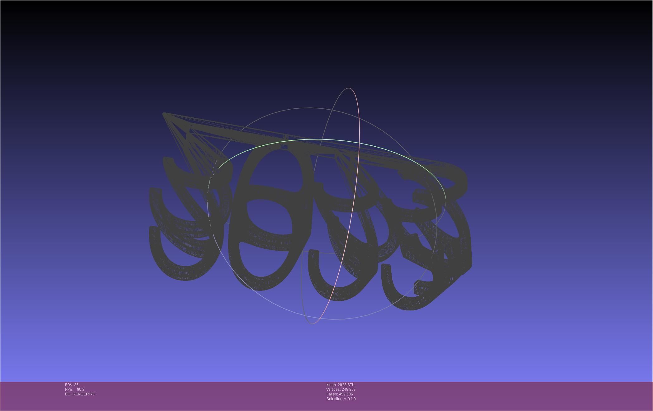 2022-2023 Number Flip Geometry Trick 3D print model_24