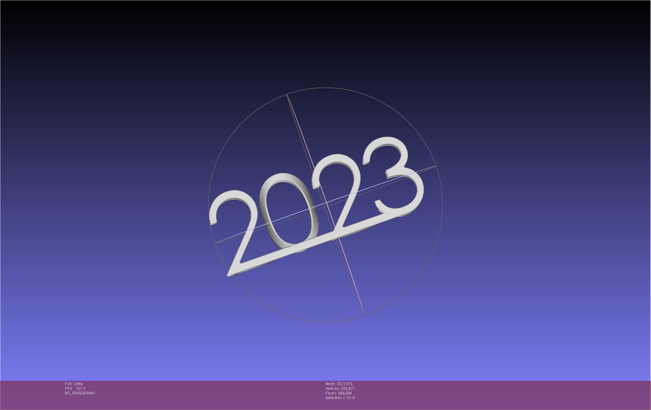 2022-2023 Number Flip Geometry Trick 3D print model_7