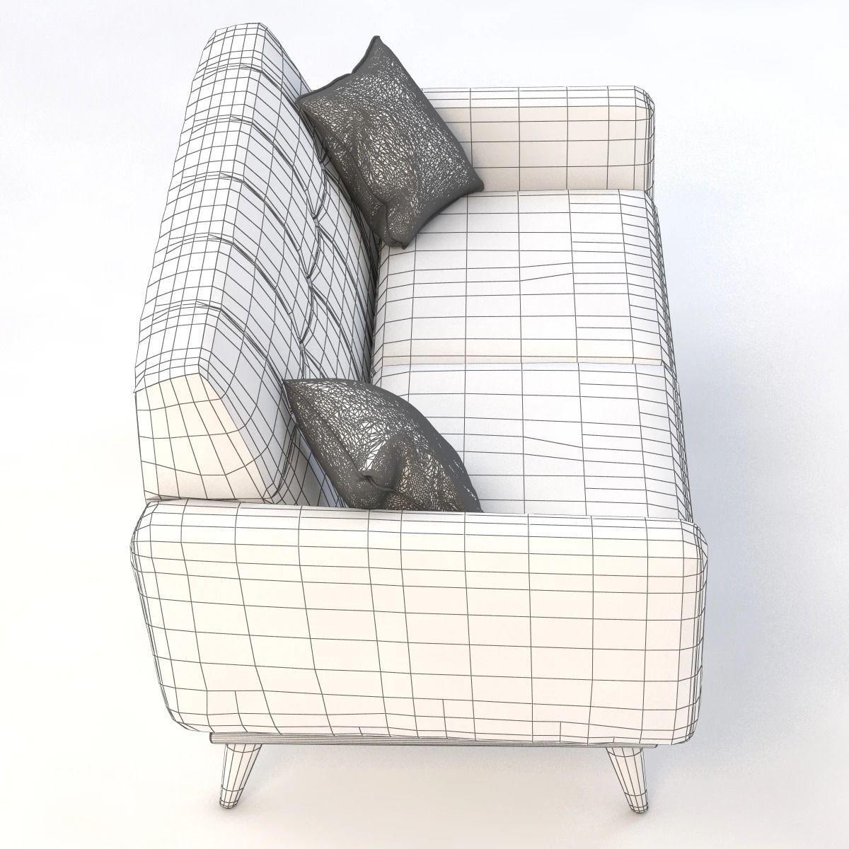 Joybird Hughes Two Seater 3D model_4