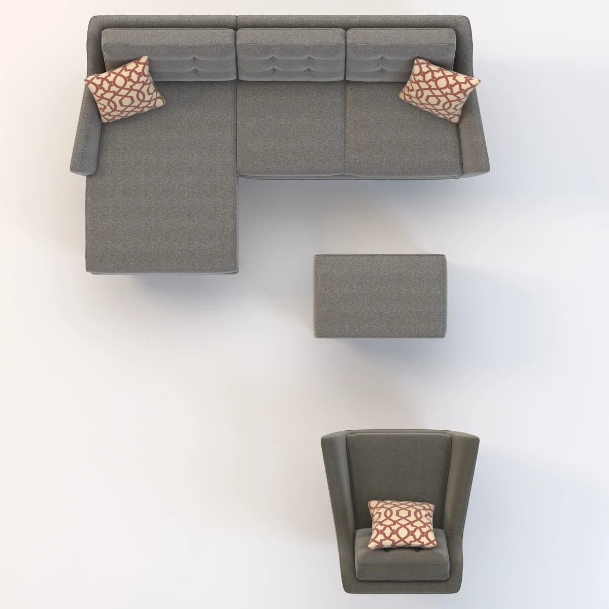 Joybird Eastwood Sofa Set 3D model_8