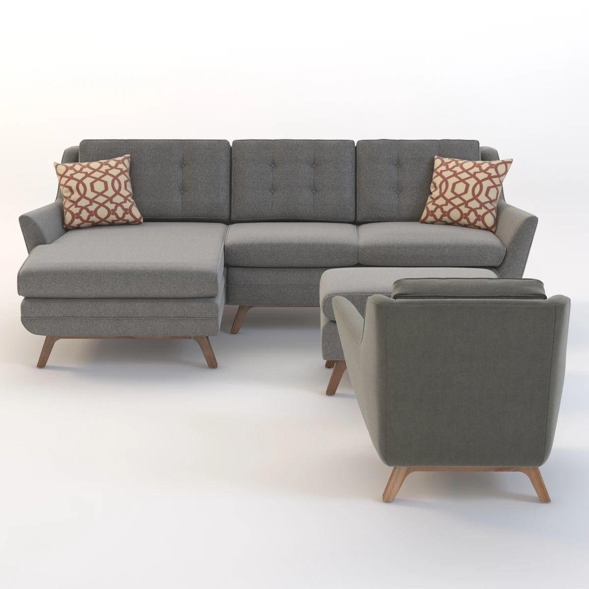 Joybird Eastwood Sofa Set 3D model_9