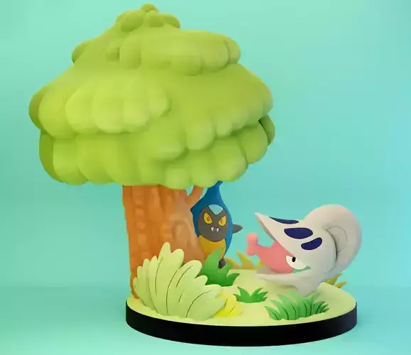Pokemon Shelmet and Karrablast 3D print 3D print model