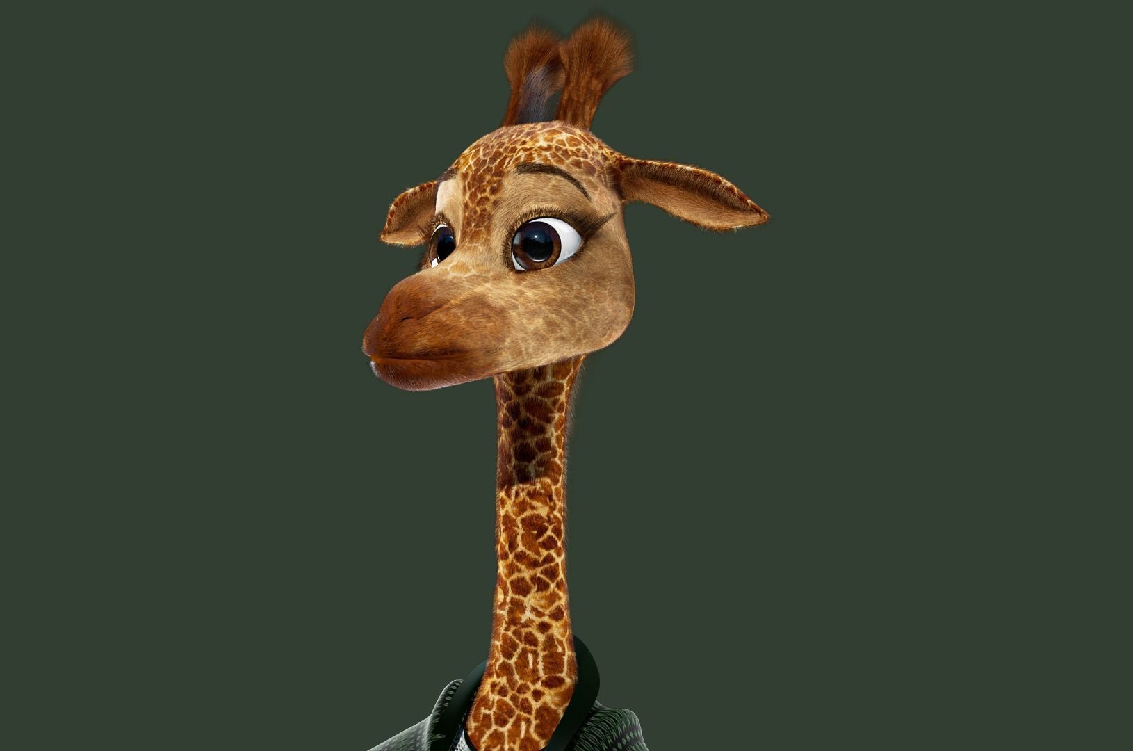 Cartoon Giraffe Rigged 3D model_23