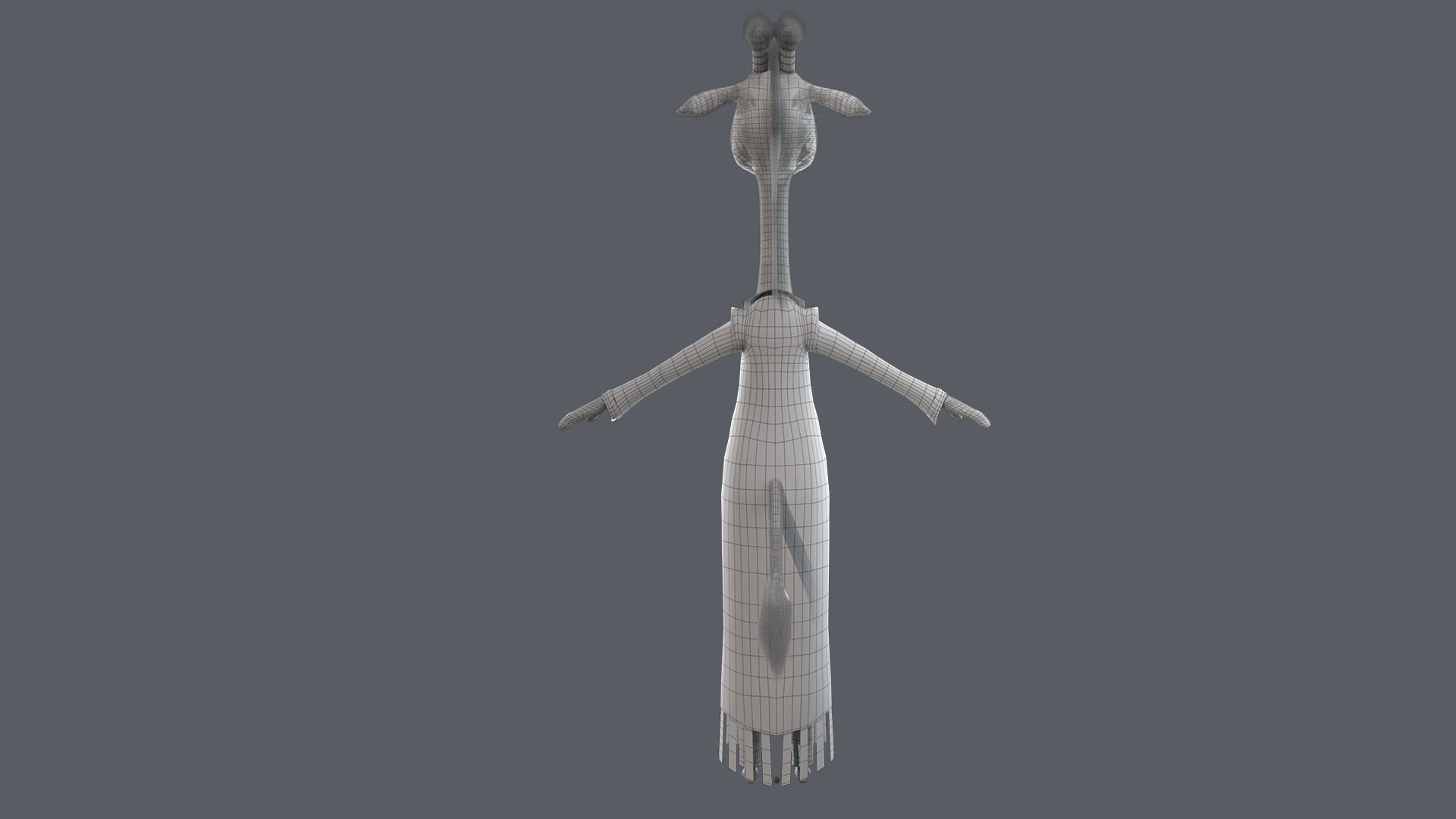 Cartoon Giraffe Rigged 3D model_29