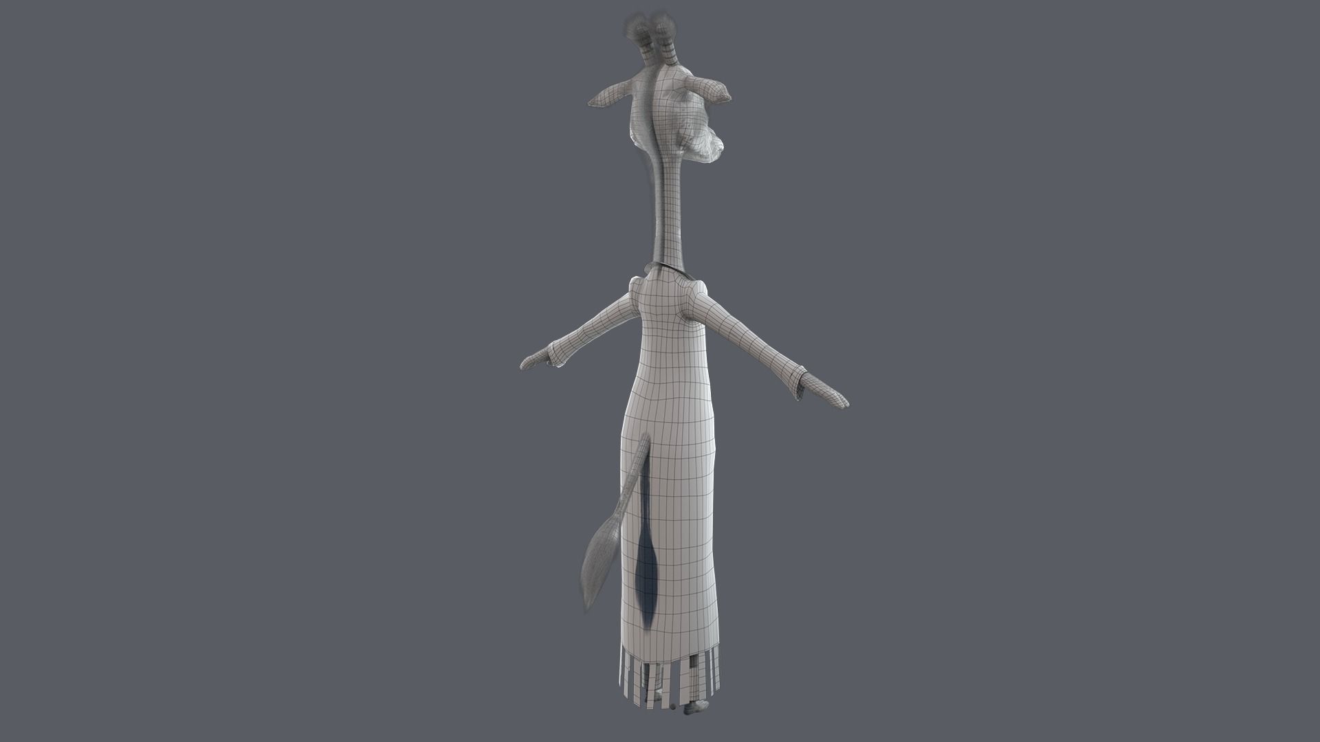 Cartoon Giraffe Rigged 3D model_28