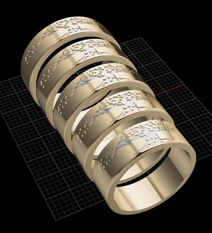 Rings Tree 3D print model_13
