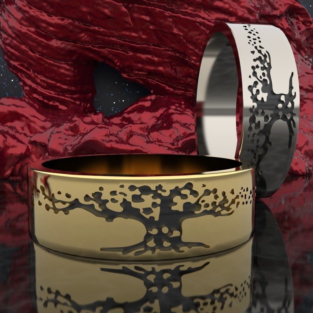 Rings Tree 3D print model_1