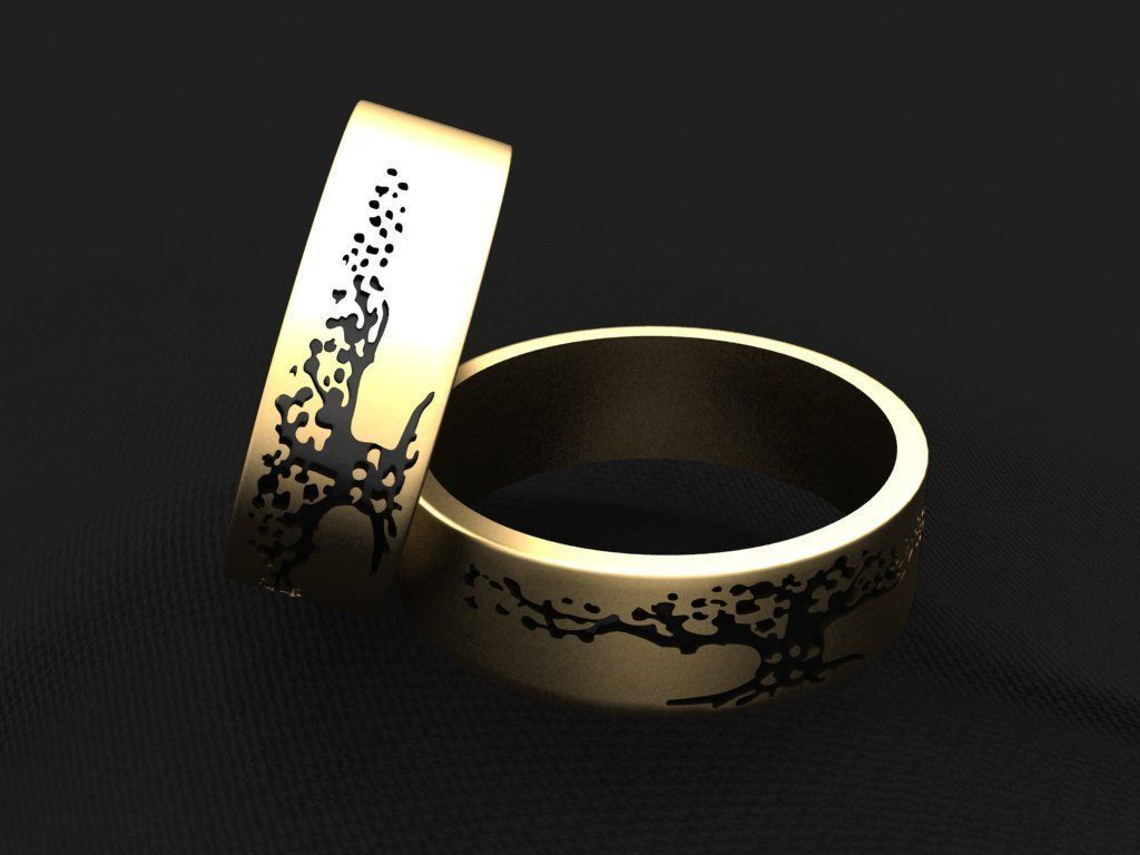 Rings Tree 3D print model_5