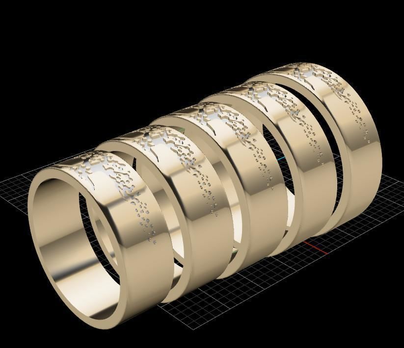 Rings Tree 3D print model_14