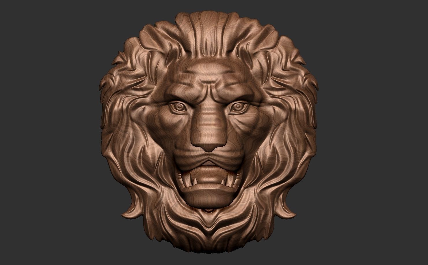 Lion Head pattern 3d model  3D model_1