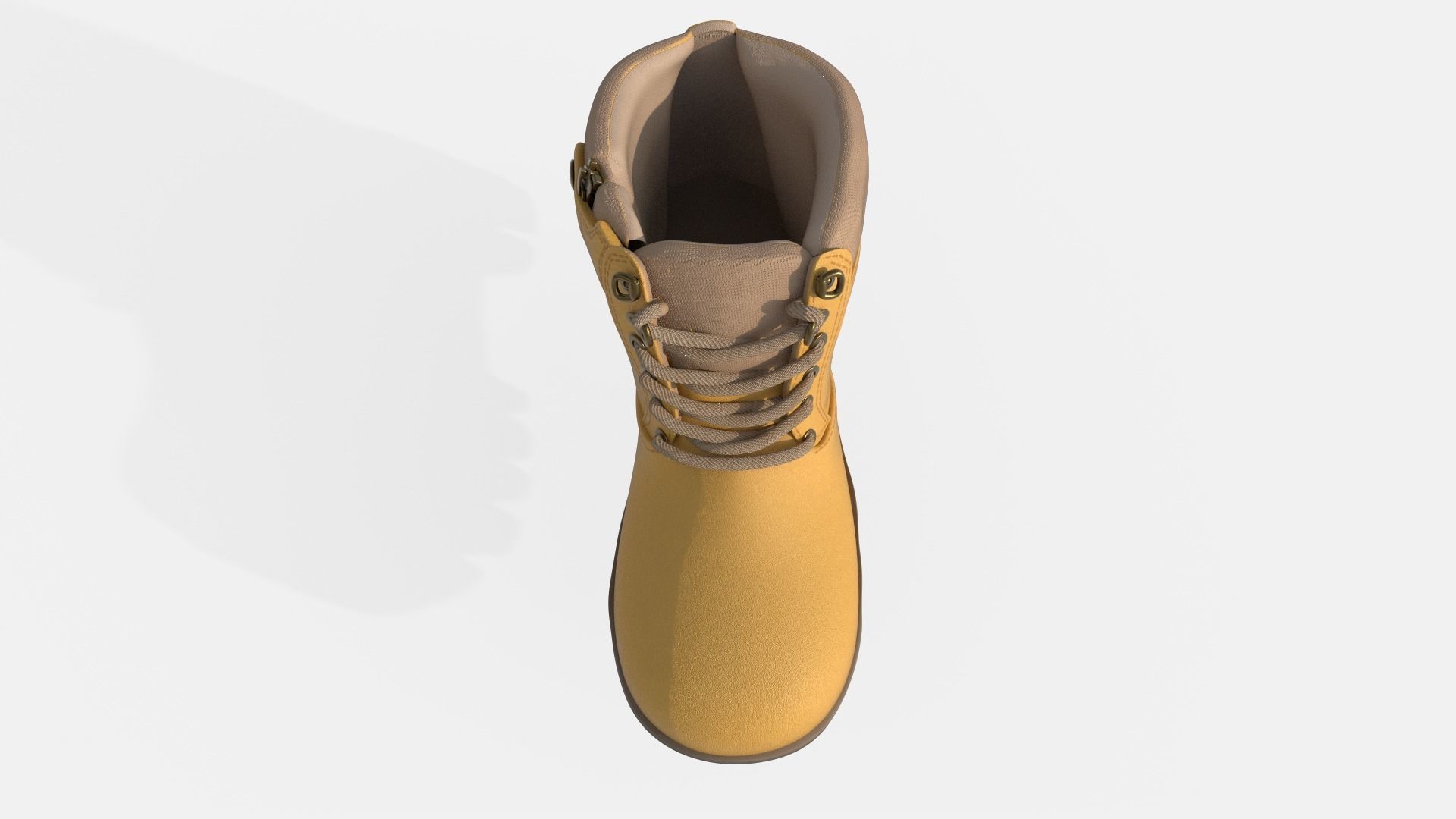 Work Boots Low-poly 3D model_11