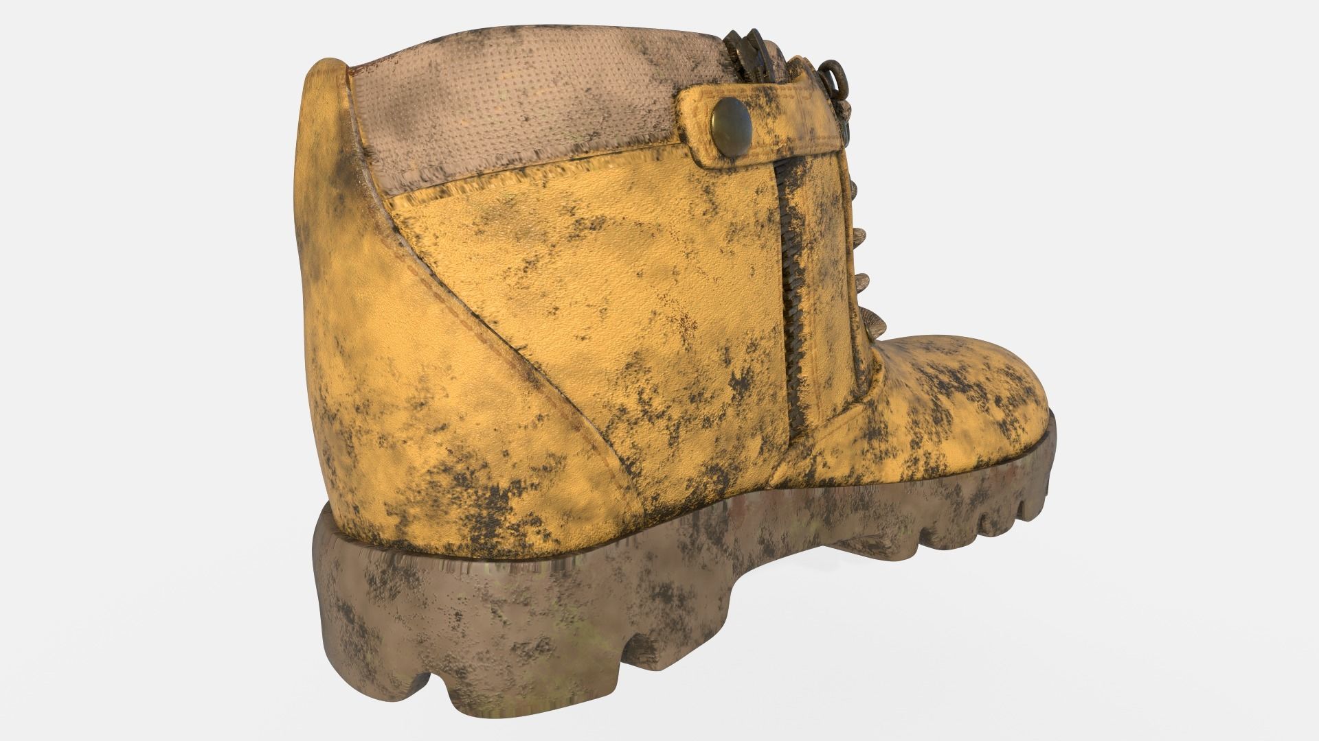 Work Boots Low-poly 3D model_15