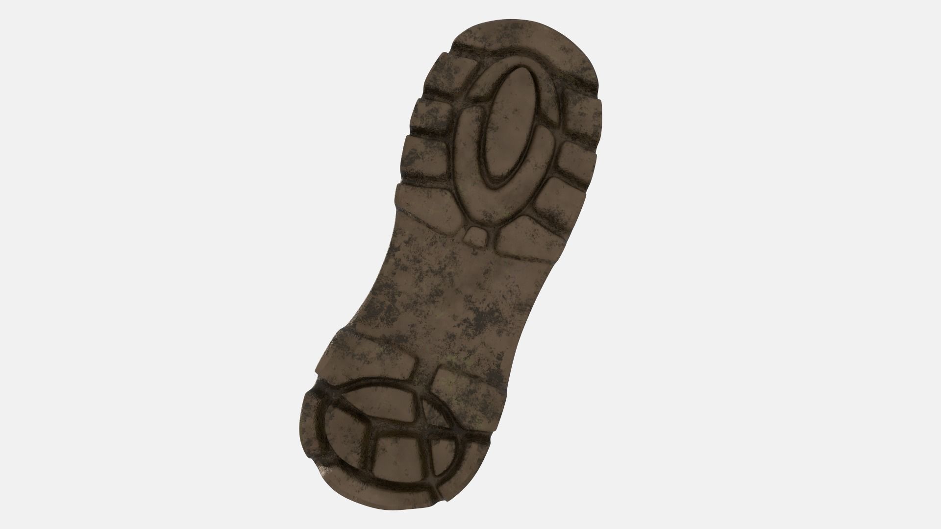 Work Boots Low-poly 3D model_16