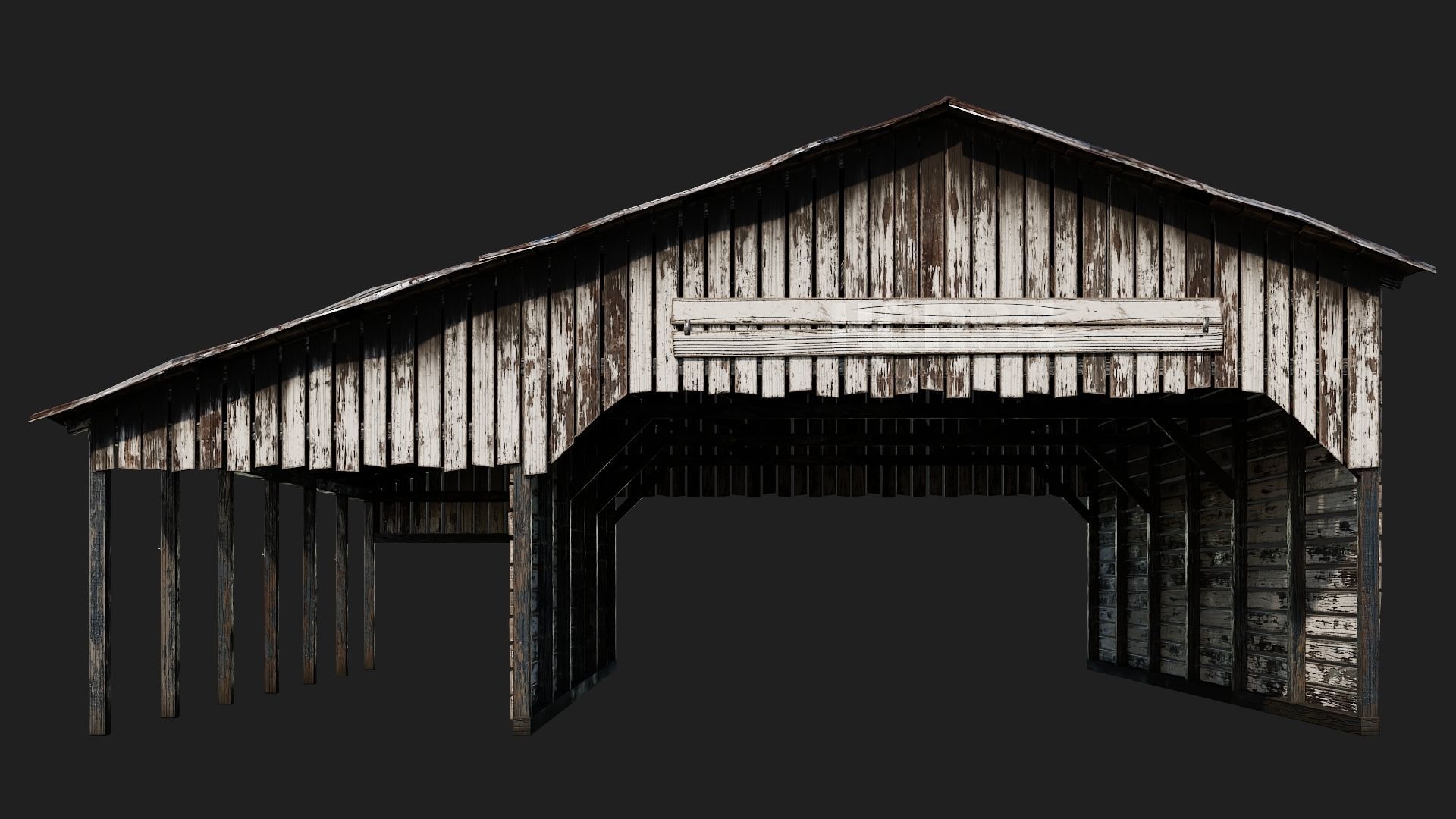 13-14-15-16 - Farm Buildings 4K PBR GameReady Low-poly 3D model_27