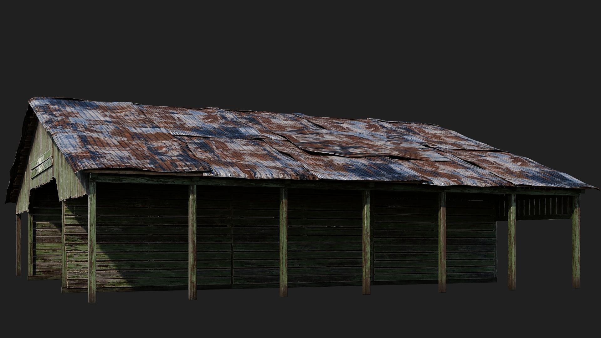 13-14-15-16 - Farm Buildings 4K PBR GameReady Low-poly 3D model_37
