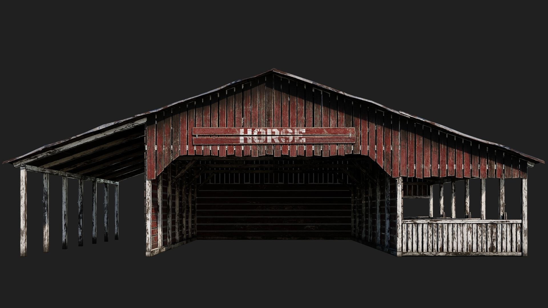 13-14-15-16 - Farm Buildings 4K PBR GameReady Low-poly 3D model_18
