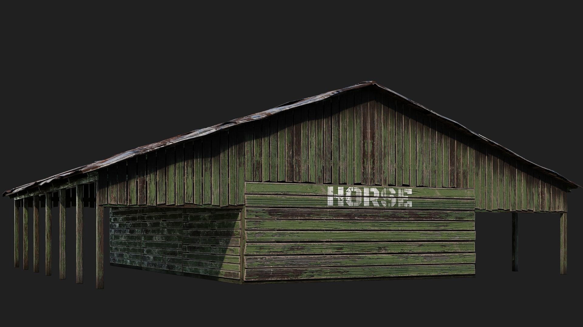 13-14-15-16 - Farm Buildings 4K PBR GameReady Low-poly 3D model_34