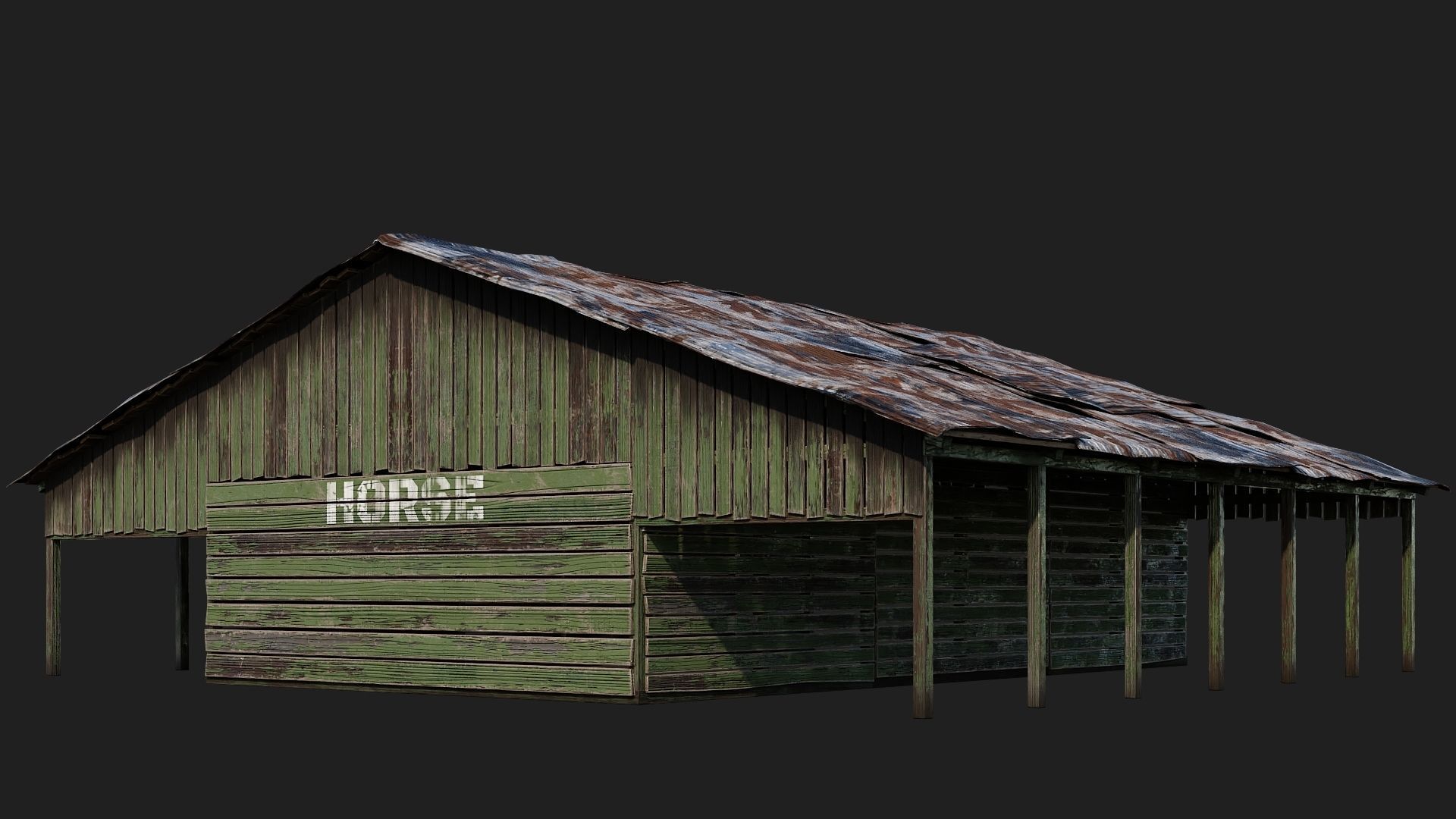 13-14-15-16 - Farm Buildings 4K PBR GameReady Low-poly 3D model_35