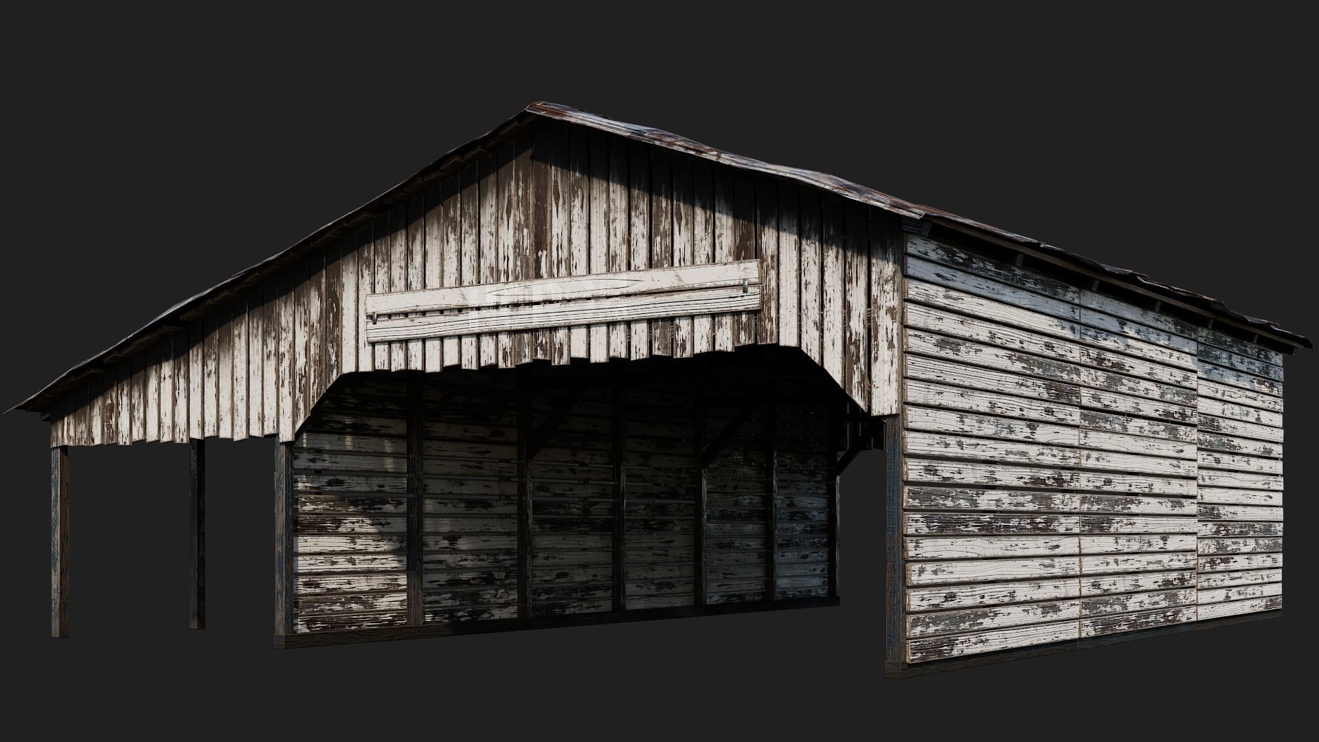13-14-15-16 - Farm Buildings 4K PBR GameReady Low-poly 3D model_24
