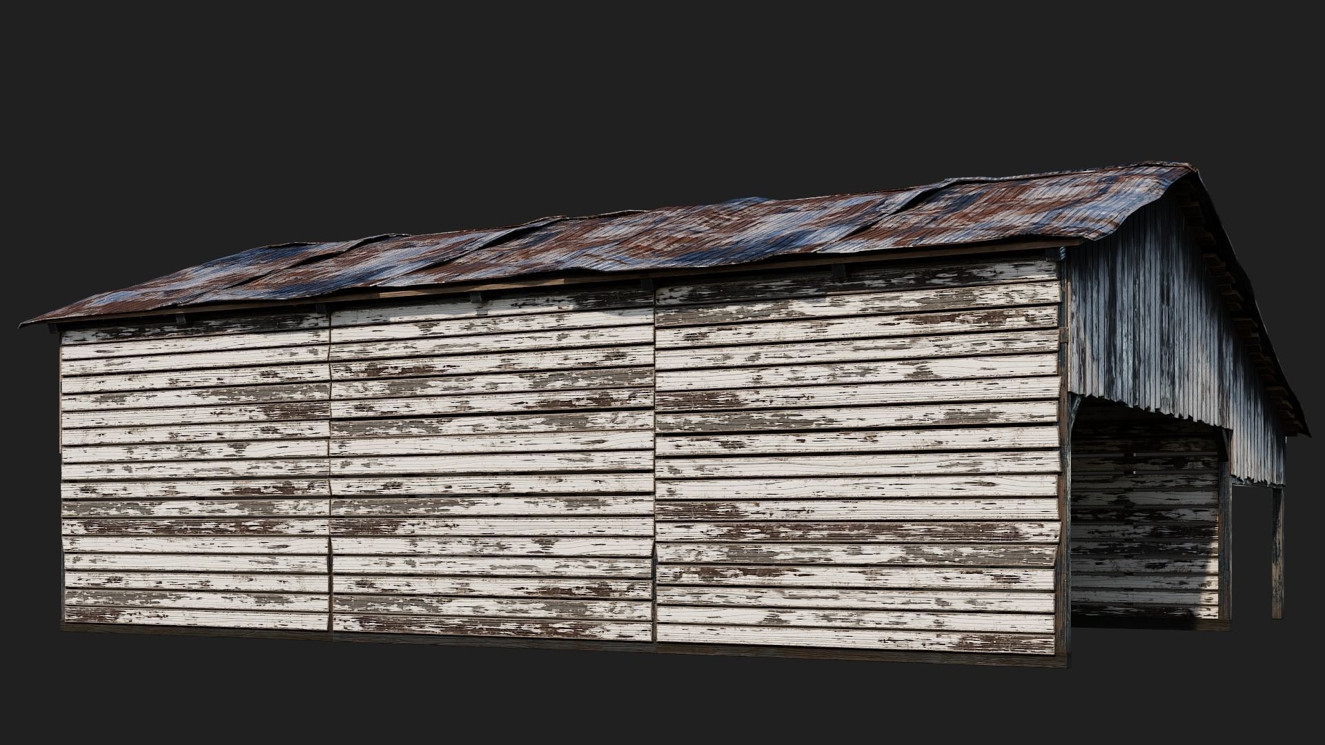 13-14-15-16 - Farm Buildings 4K PBR GameReady Low-poly 3D model_28
