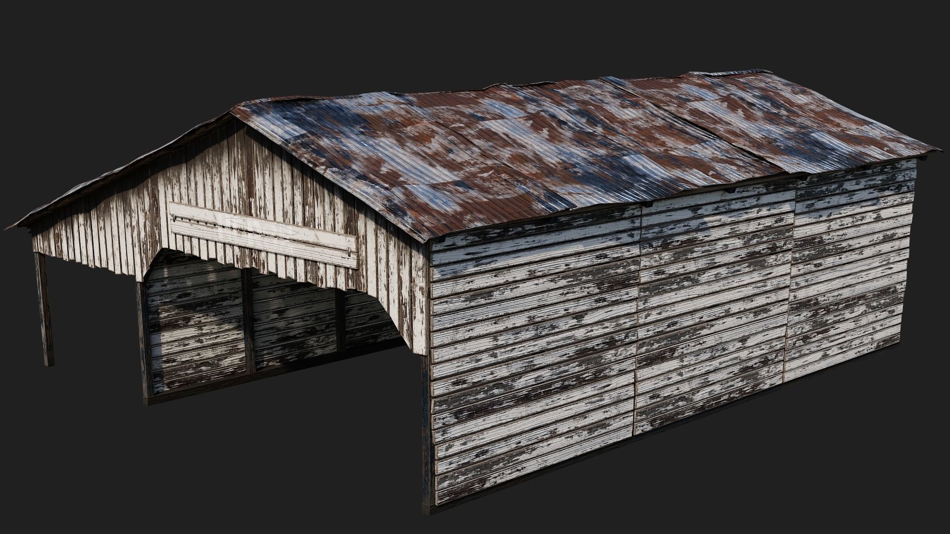 13-14-15-16 - Farm Buildings 4K PBR GameReady Low-poly 3D model_30