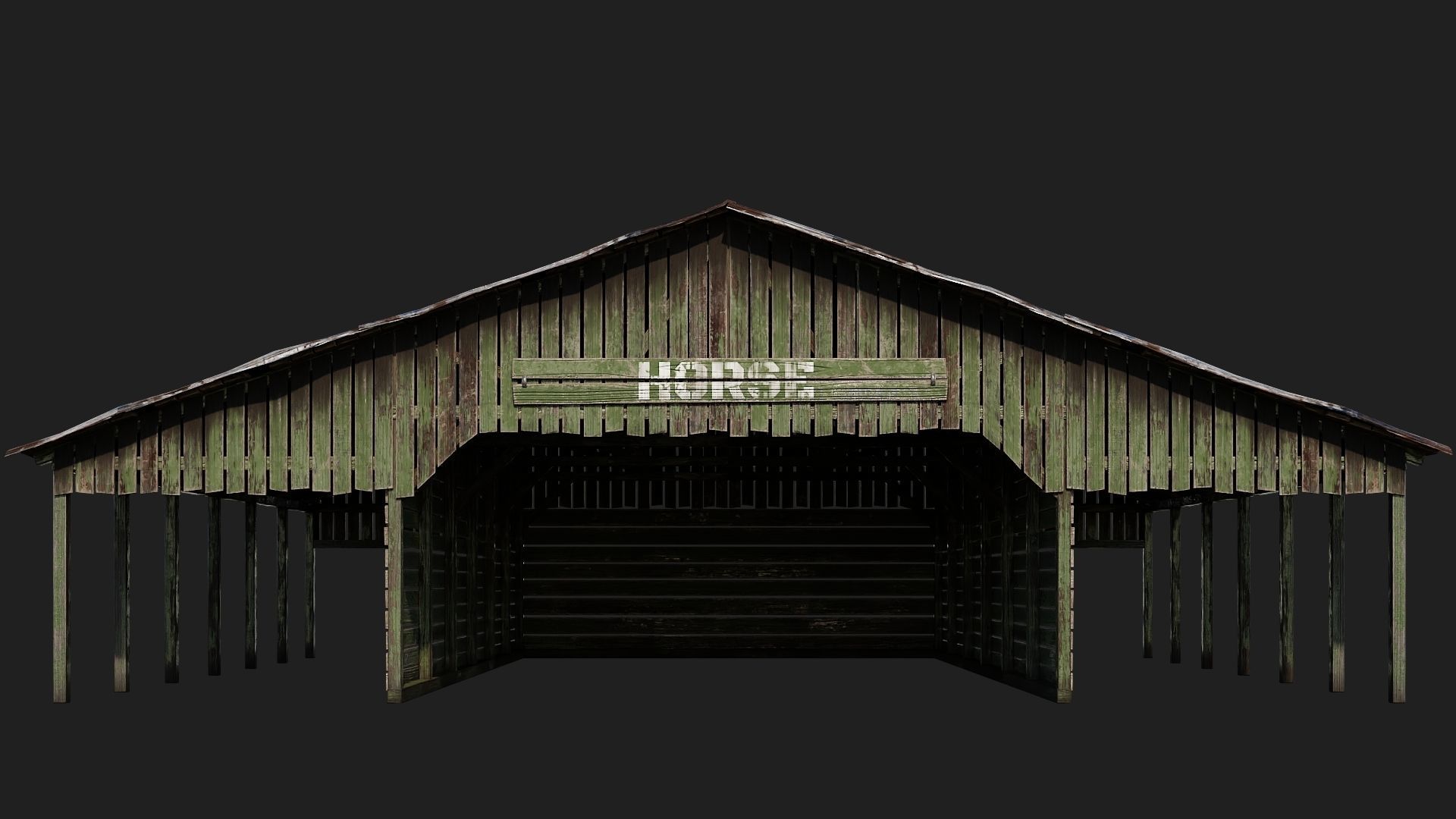 13-14-15-16 - Farm Buildings 4K PBR GameReady Low-poly 3D model_36