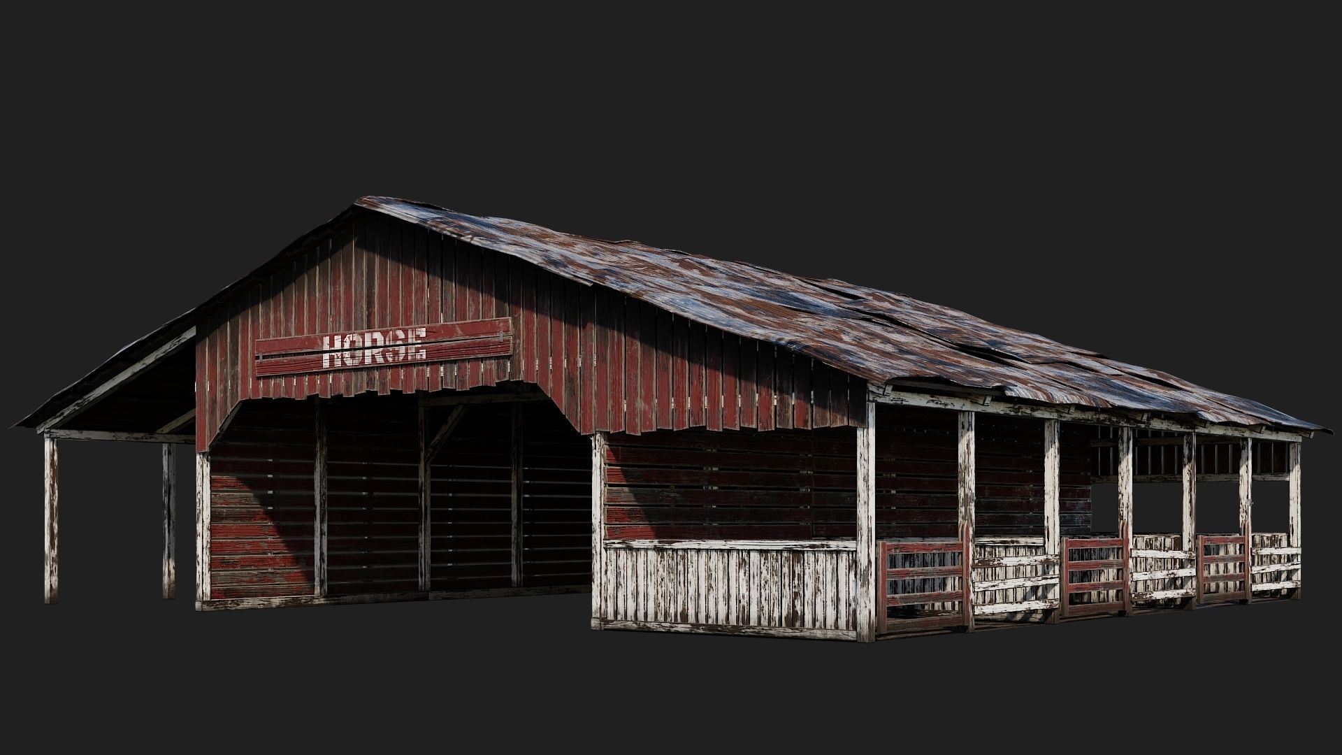 13-14-15-16 - Farm Buildings 4K PBR GameReady Low-poly 3D model_15