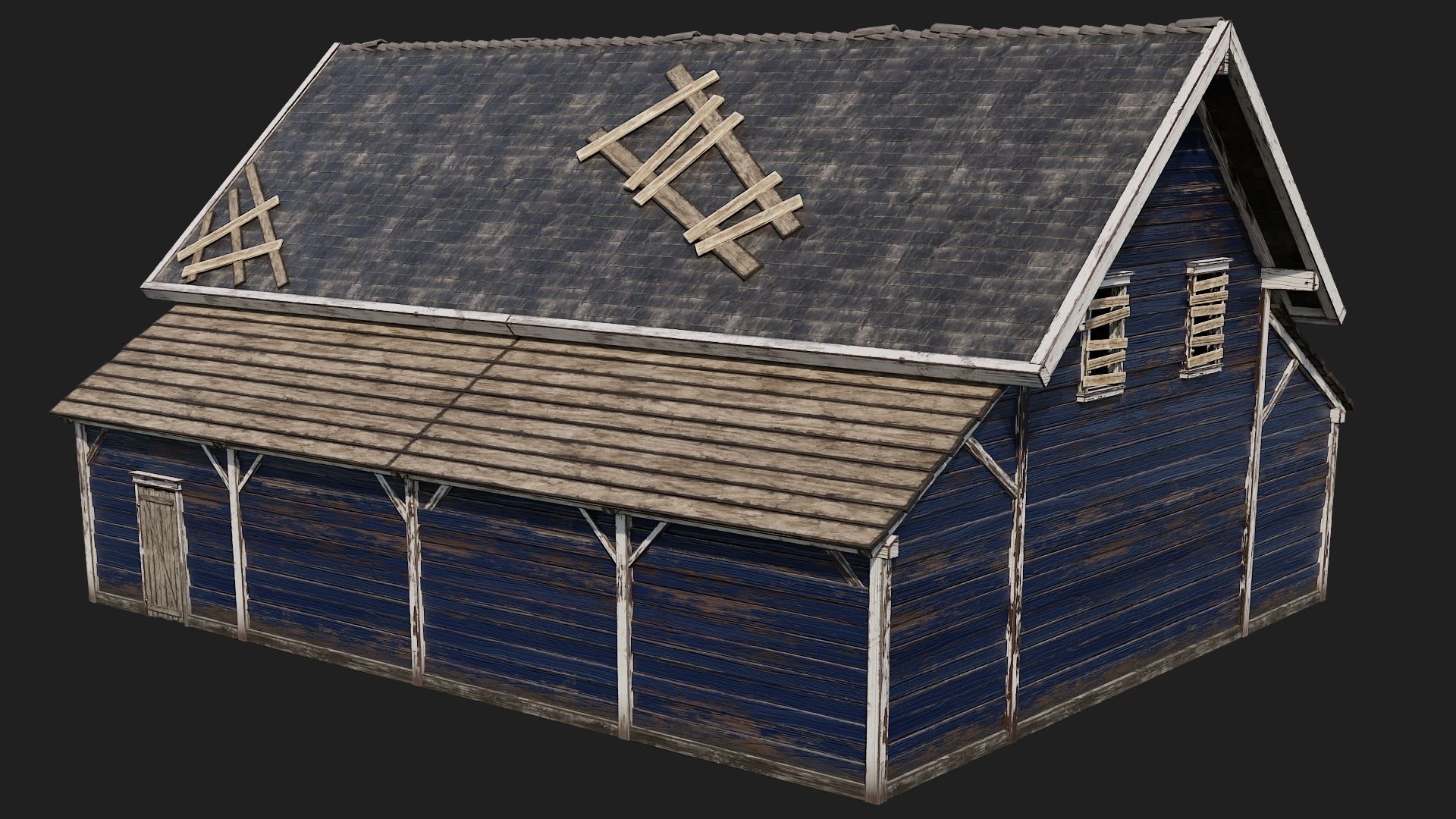 17-18-19-20 - Farm Buildings 4K PBR GameReady Low-poly 3D model_40