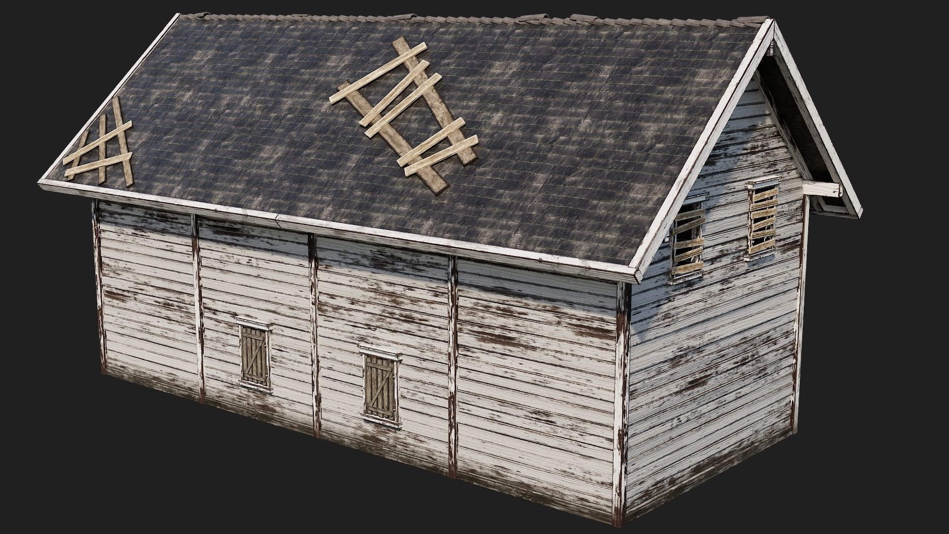 17-18-19-20 - Farm Buildings 4K PBR GameReady Low-poly 3D model_13