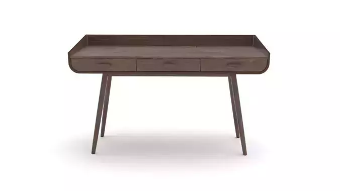 Le bureau en bois HALLEN by Miliboo 3D model