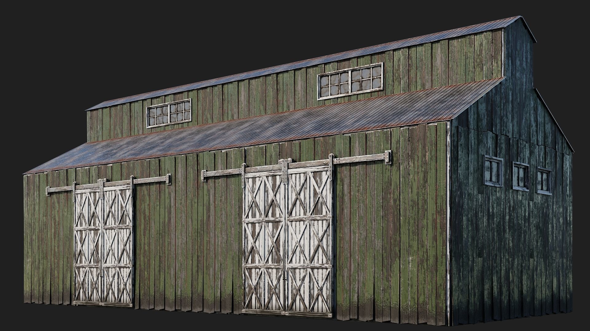 21-22-23-24 - Farm Buildings 4K PBR GameReady Low-poly 3D model_16