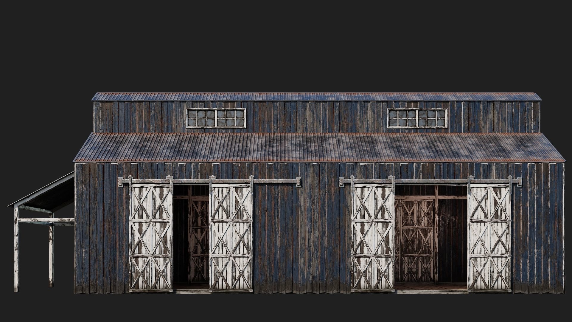 21-22-23-24 - Farm Buildings 4K PBR GameReady Low-poly 3D model_27