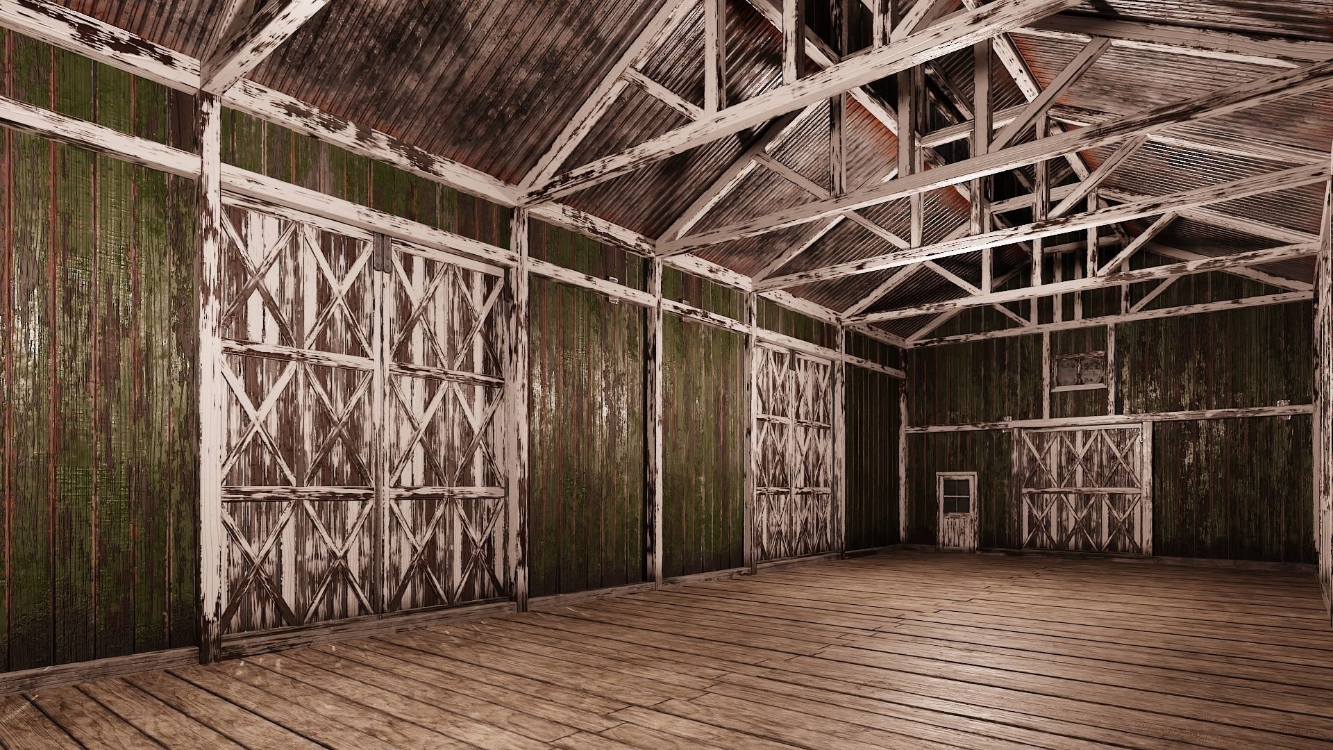 21-22-23-24 - Farm Buildings 4K PBR GameReady Low-poly 3D model_7