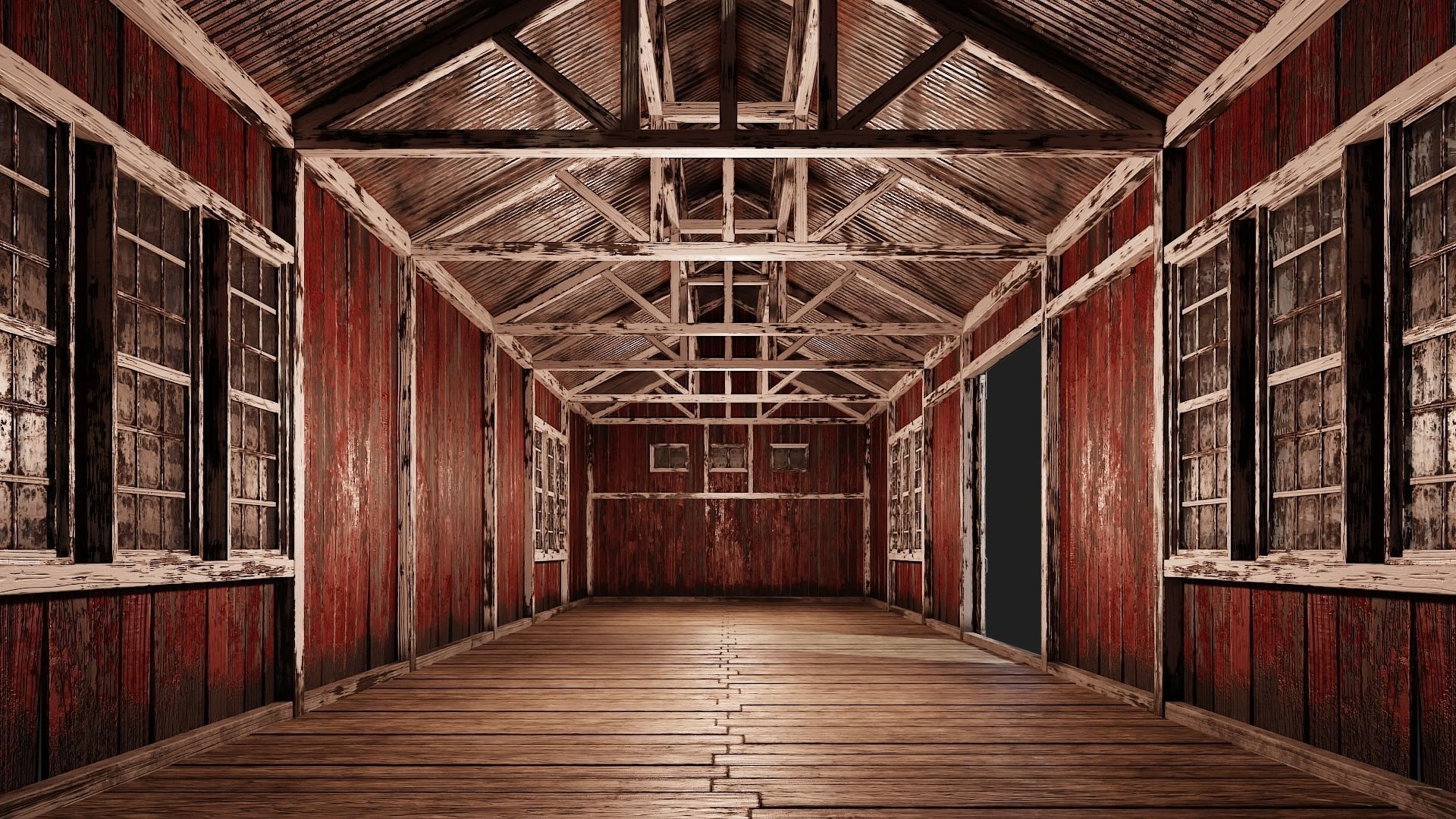 21-22-23-24 - Farm Buildings 4K PBR GameReady Low-poly 3D model_5