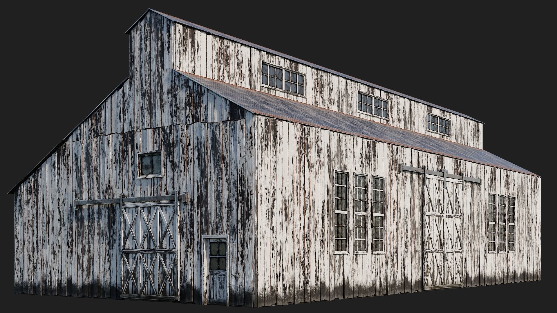 21-22-23-24 - Farm Buildings 4K PBR GameReady Low-poly 3D model_4