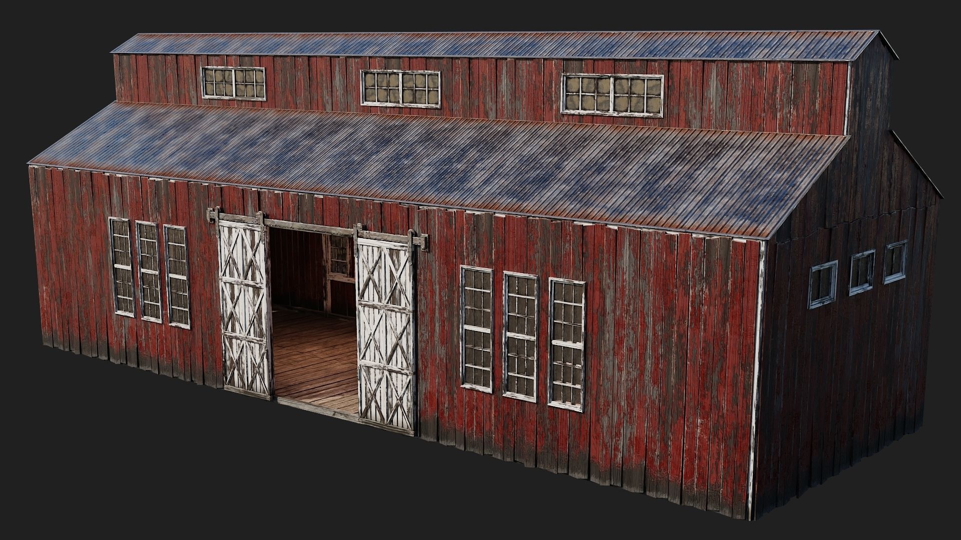 21-22-23-24 - Farm Buildings 4K PBR GameReady Low-poly 3D model_13