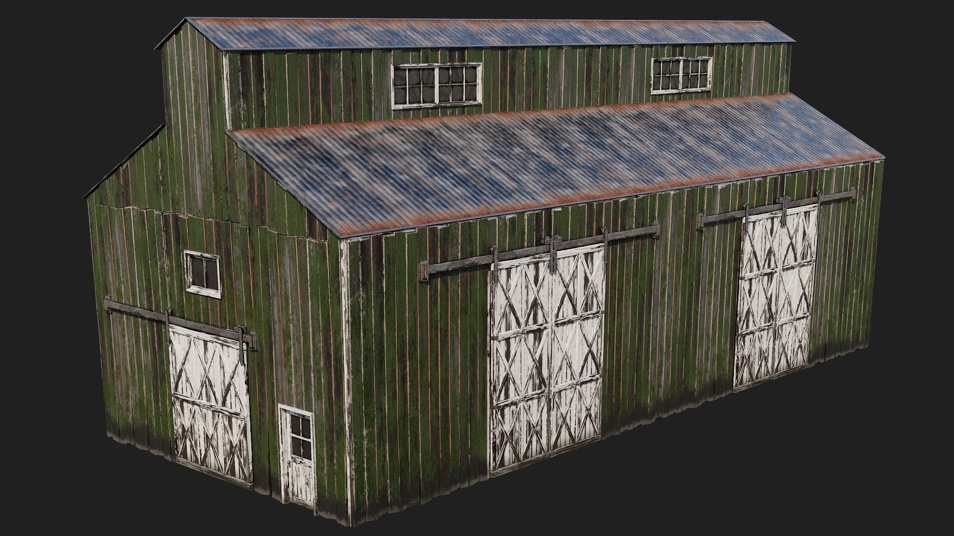 21-22-23-24 - Farm Buildings 4K PBR GameReady Low-poly 3D model_20