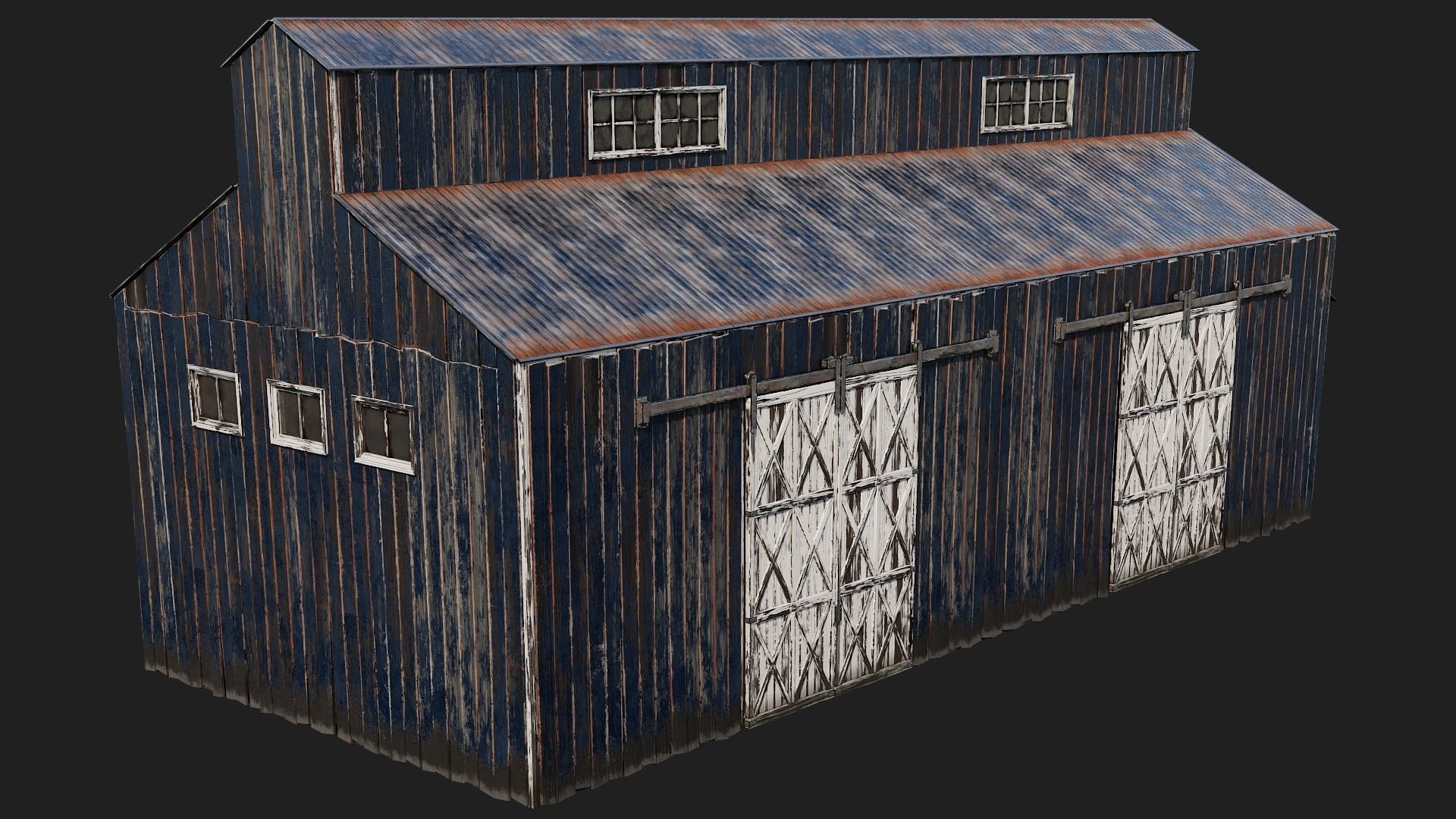 21-22-23-24 - Farm Buildings 4K PBR GameReady Low-poly 3D model_31